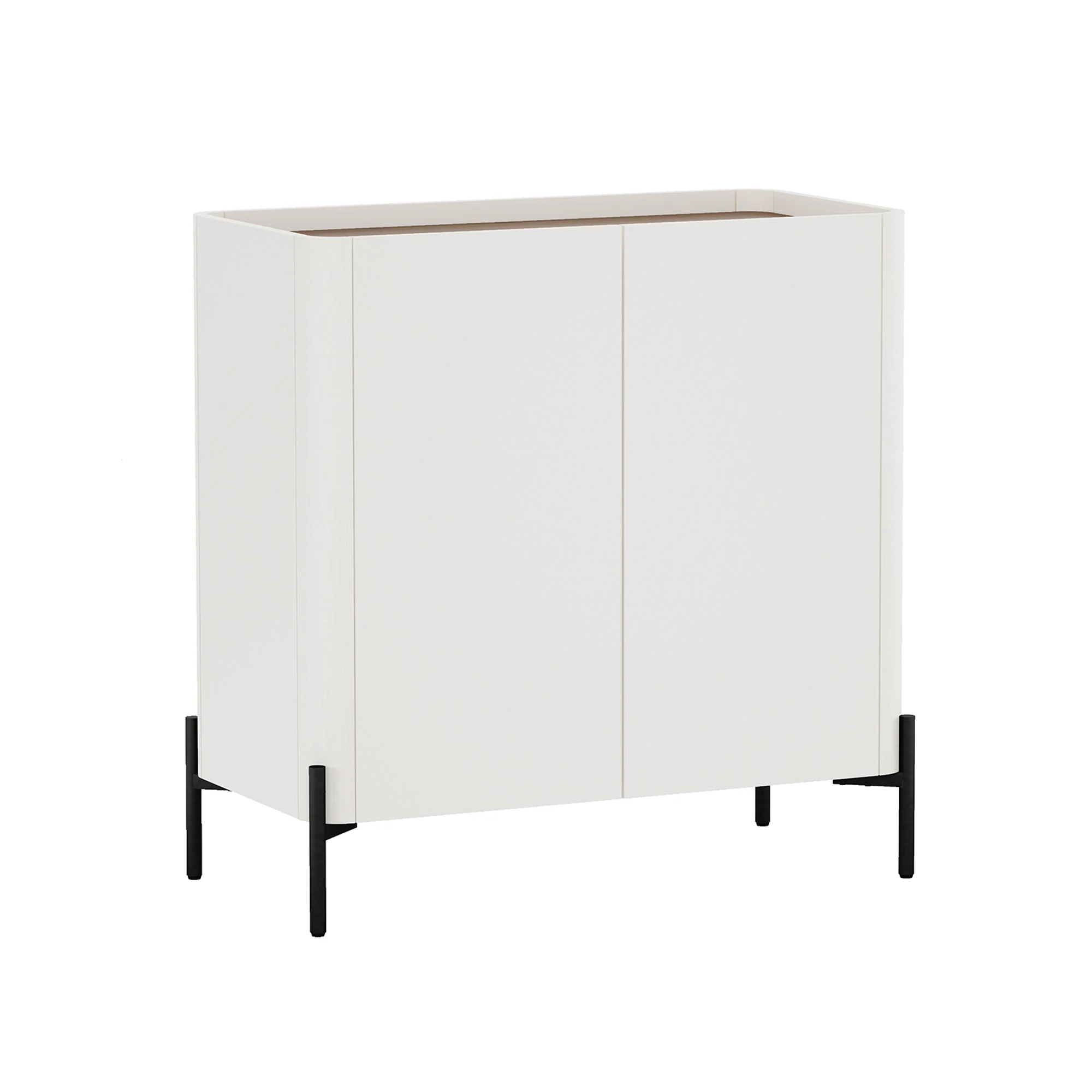 2-Piece Abbey Accent Cabinet and Bookcase in Maple and Off White - Image 8