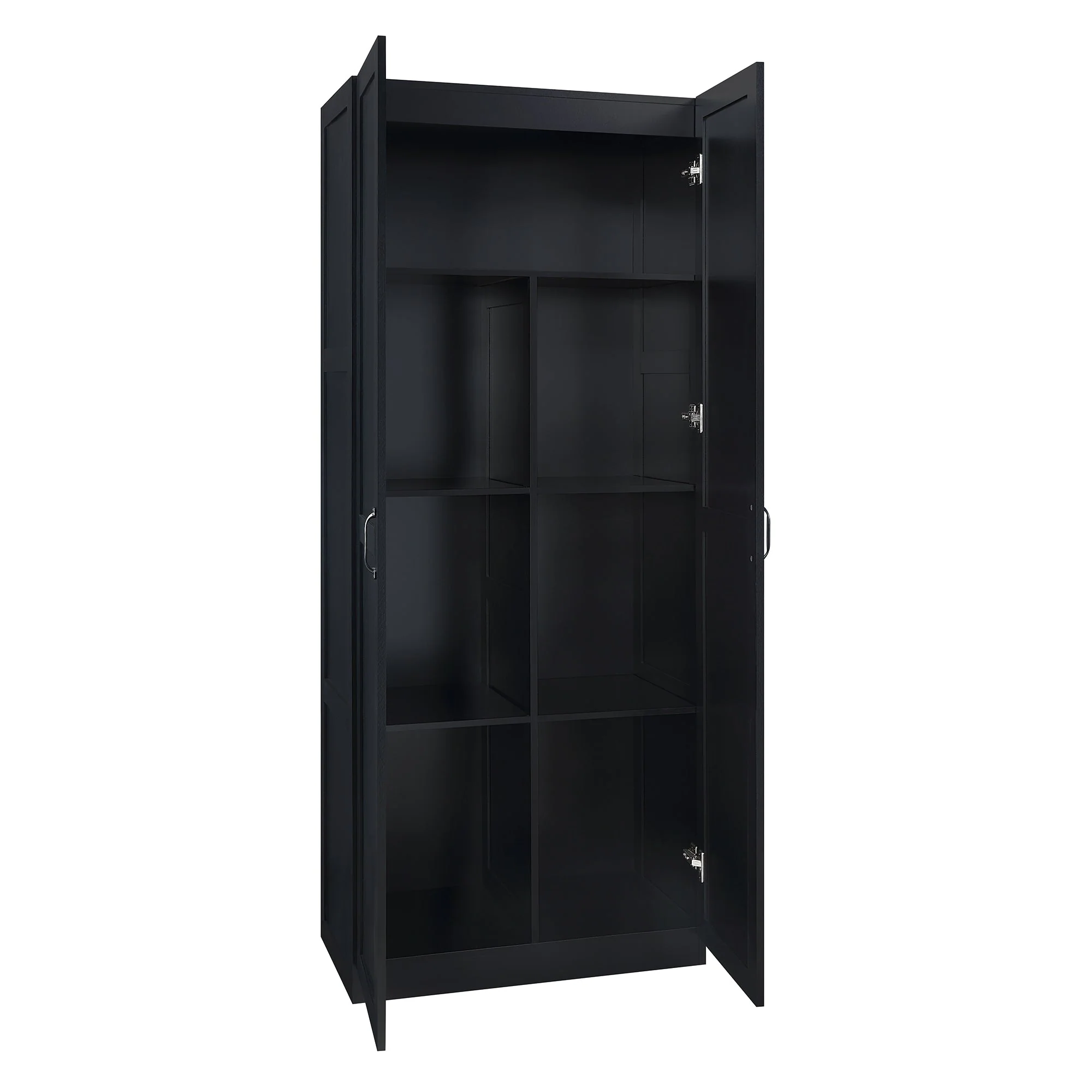 2-Piece Cornelia Storage Closet 1.0 and 2.0 in Black - Image 7