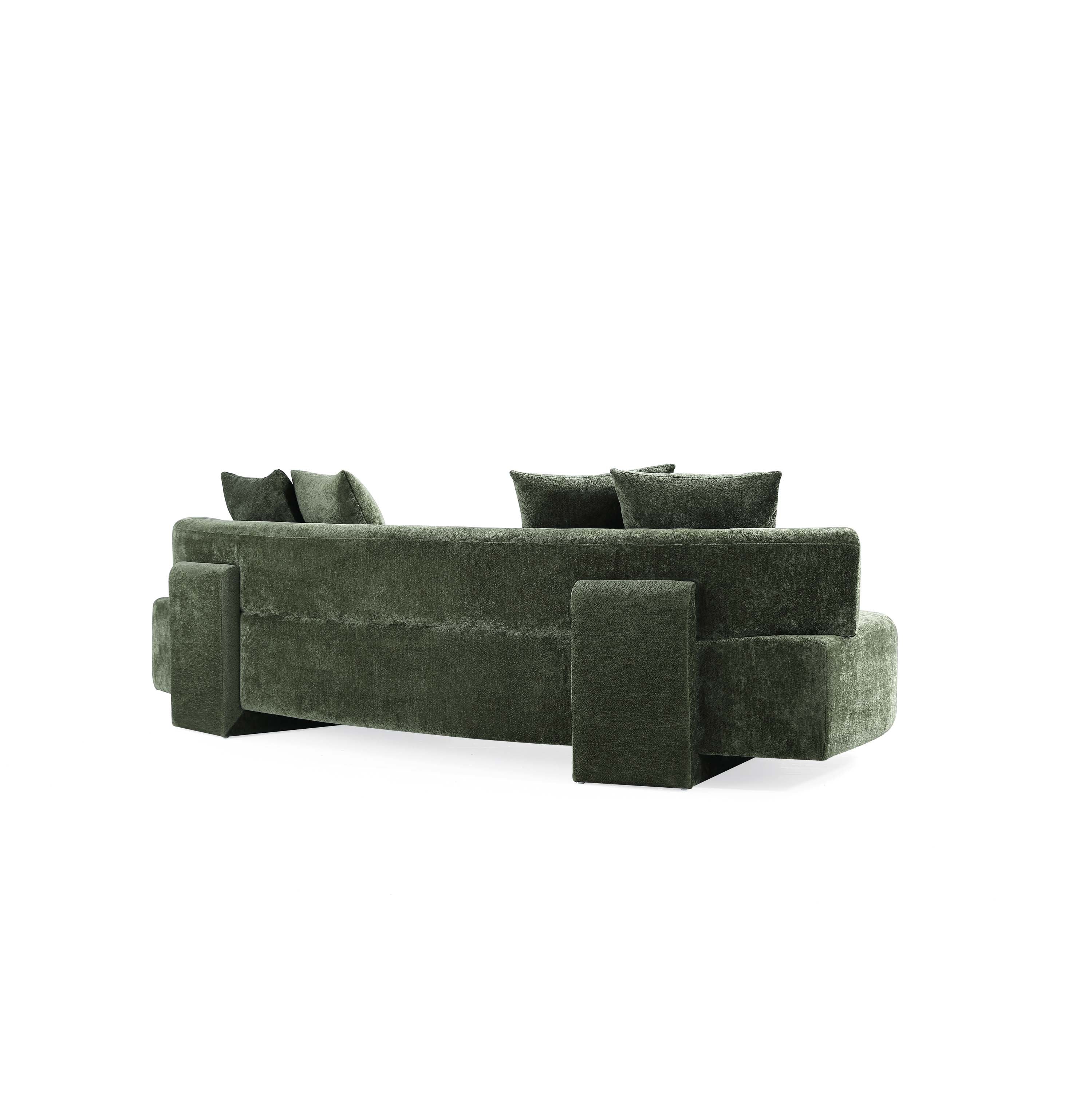 2-Piece Verandah 112" XL Sofa and Accent Chair in Olive Green - Image 17