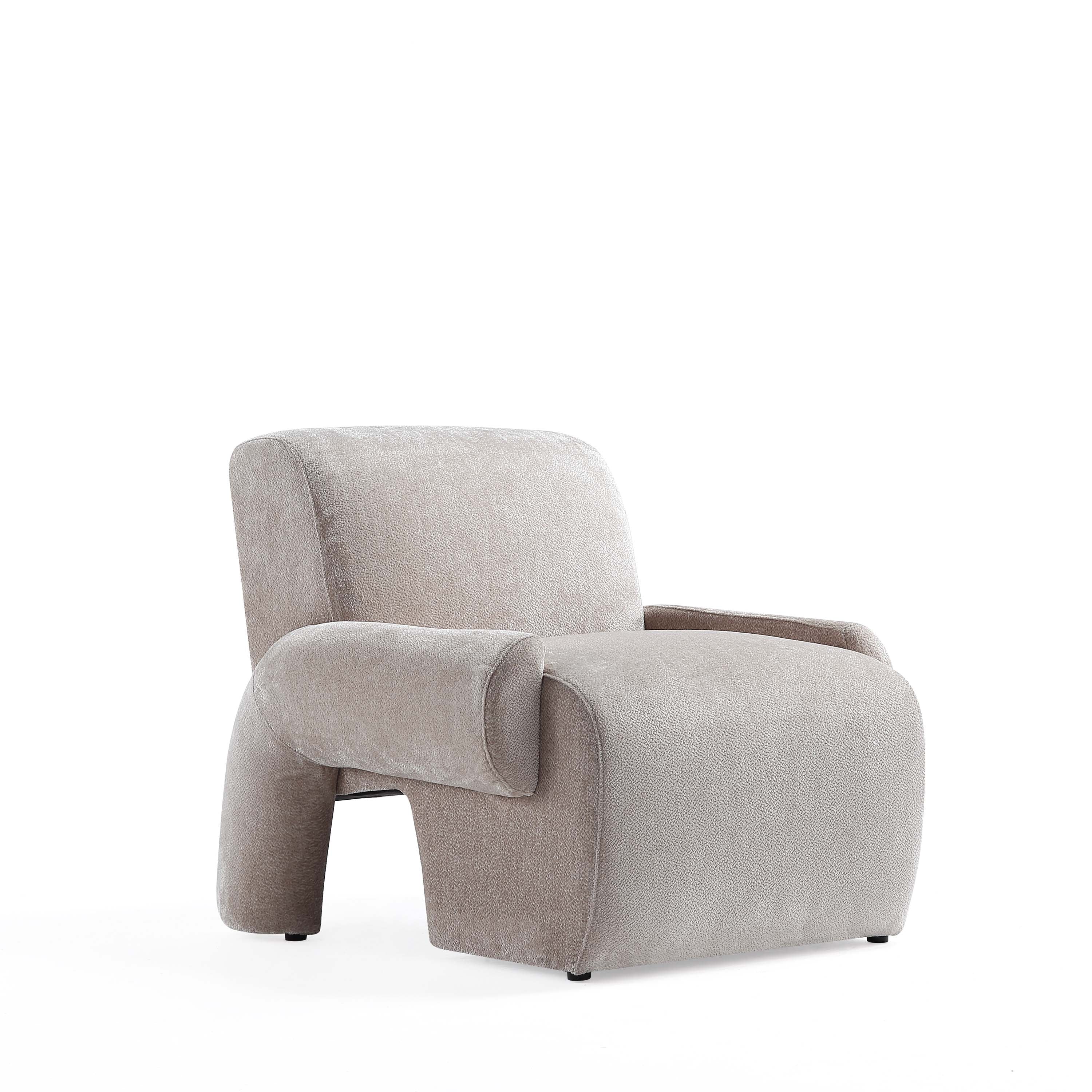 2-Piece Verandah 90.6" Sofa and Accent Chair in Beige - Image 8