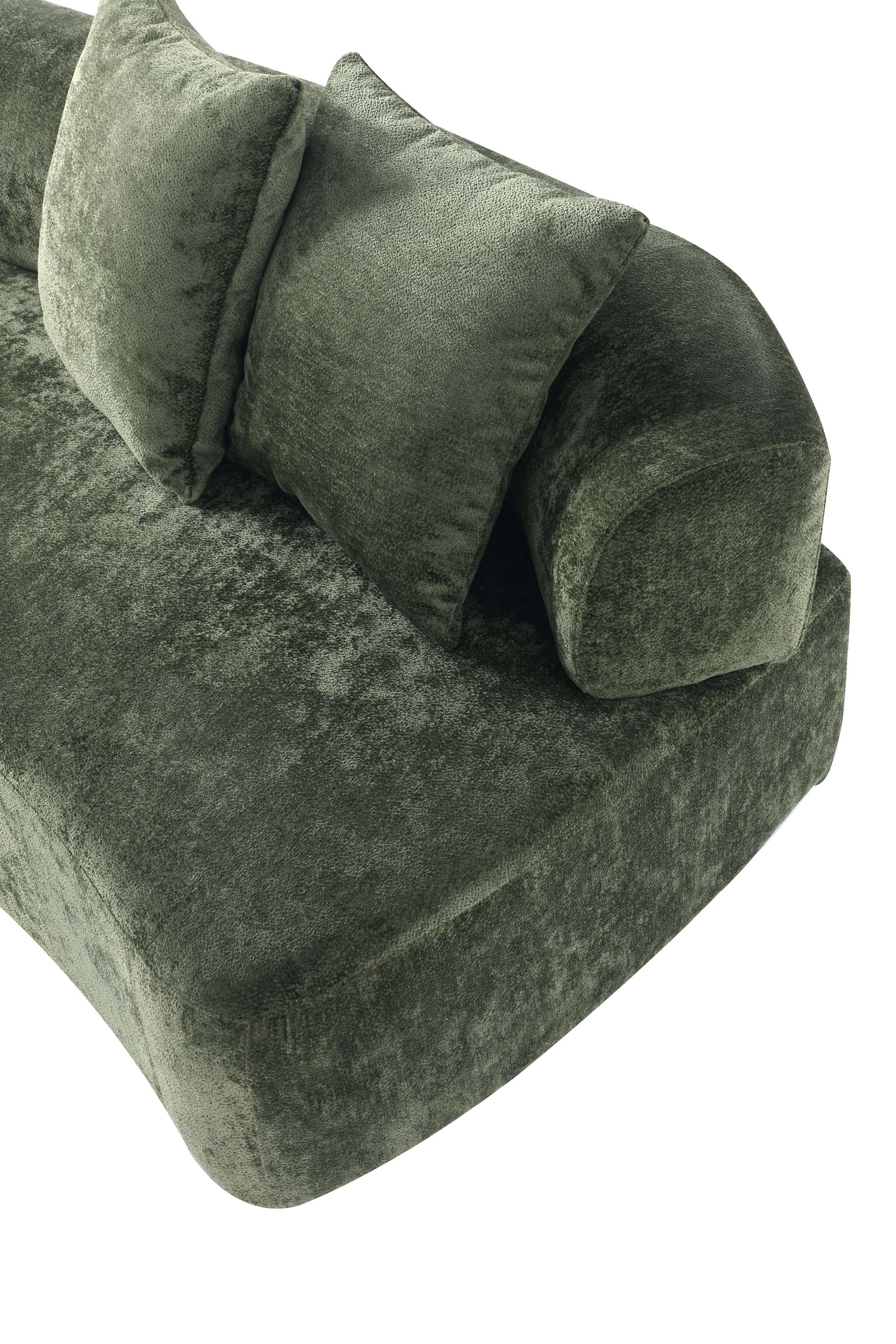 2-Piece Verandah 90.6" Sofa and Accent Chair in Olive Green - Image 14