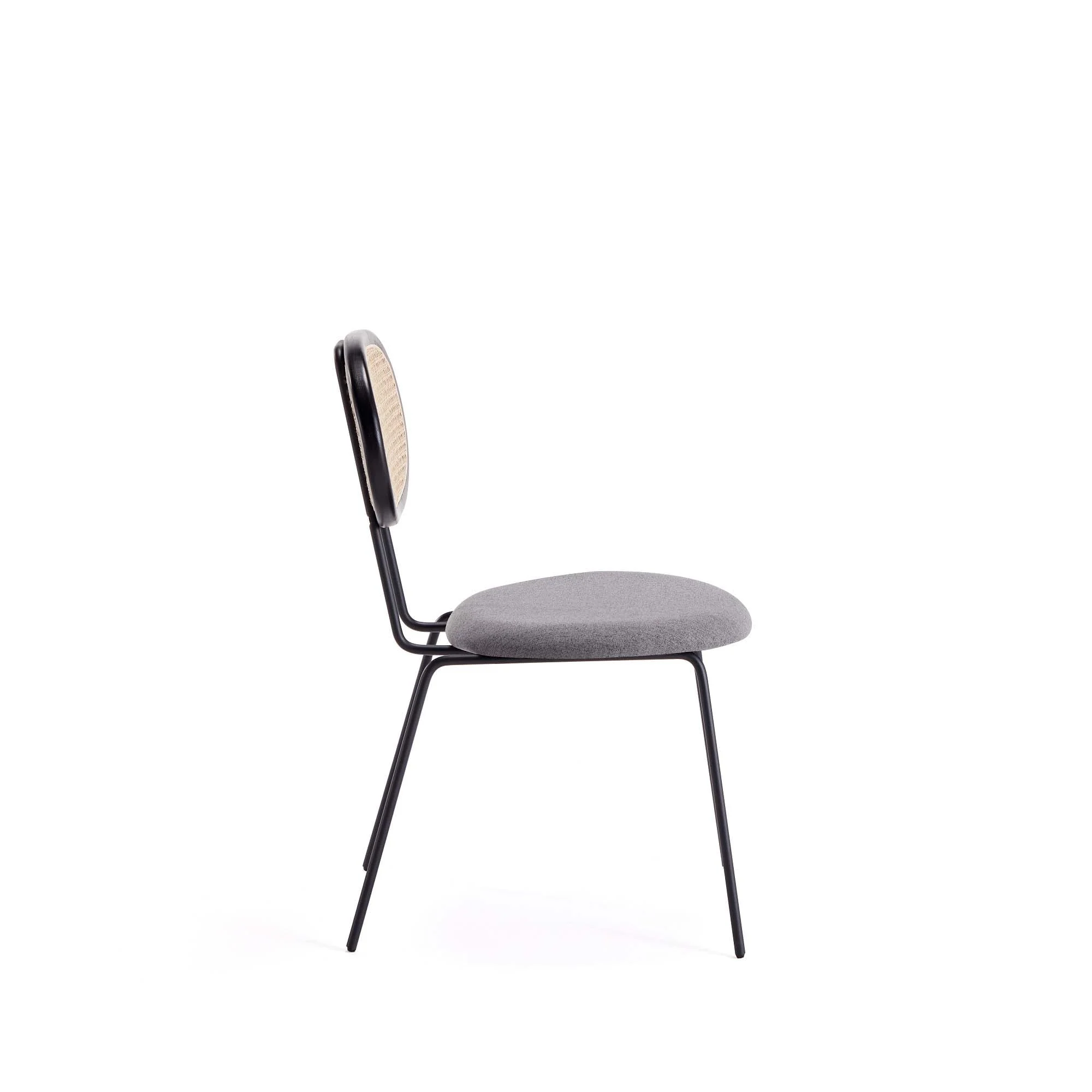 5-Piece Hathaway 47.24 Round Dining Set in Black with 4 Jardin Dining Chairs - Image 13
