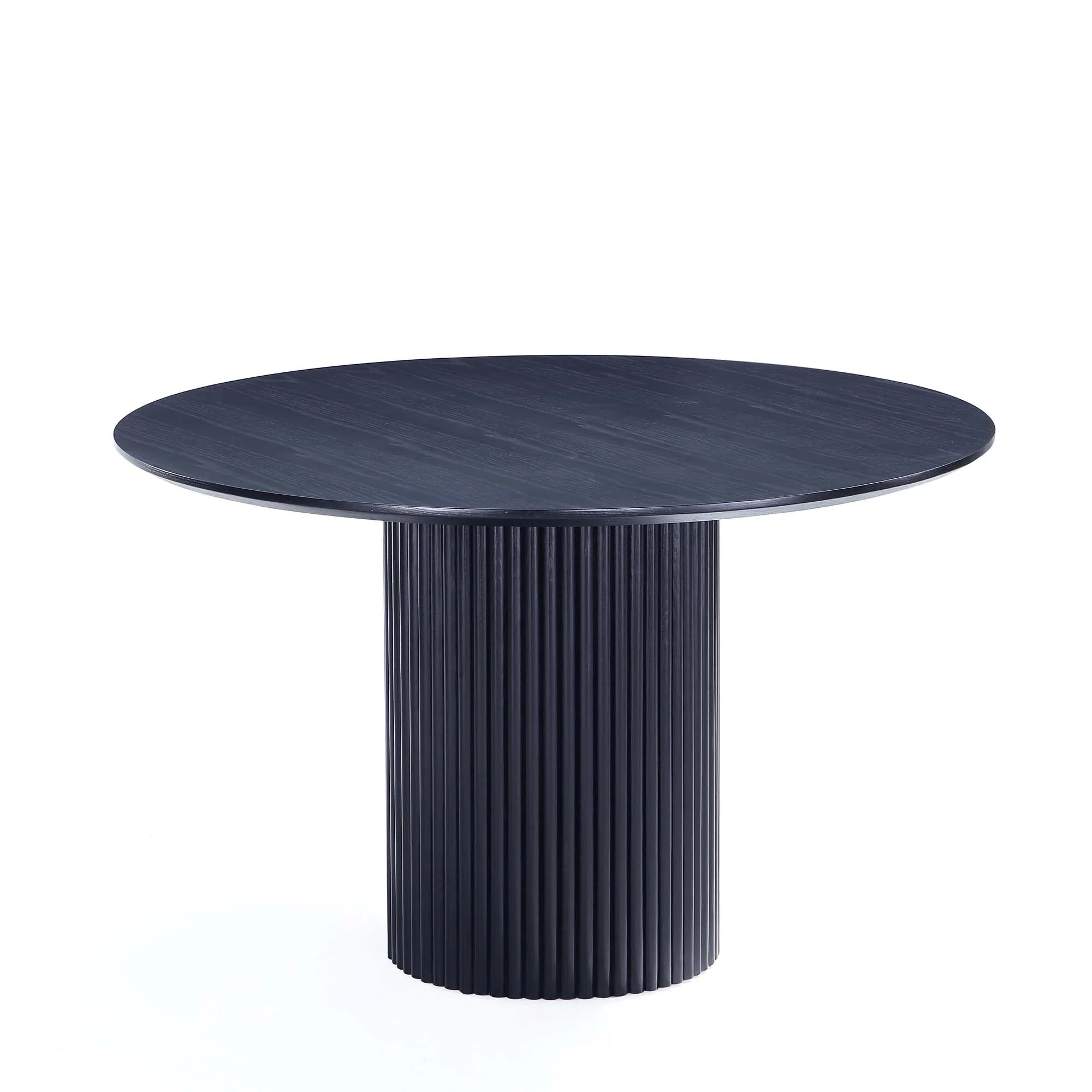 7-Piece Hathaway 59.05 Round Dining Set in Black with 6 Jardin Dining Chairs - Image 6