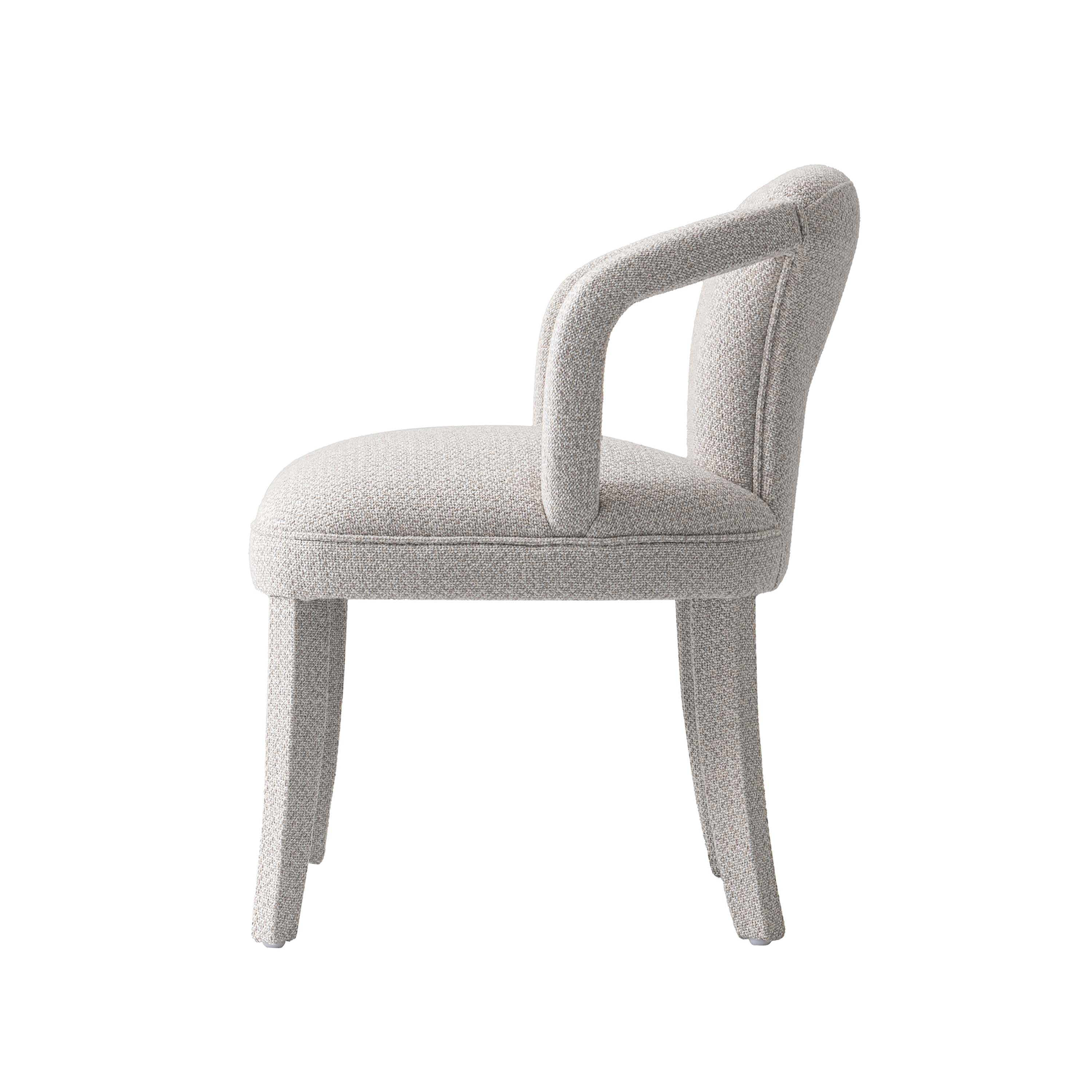 7-Piece Hathaway 59.05 Round Dining Set in Natural with 6 Flor Dining Chairs in Silver Lining - Image 10