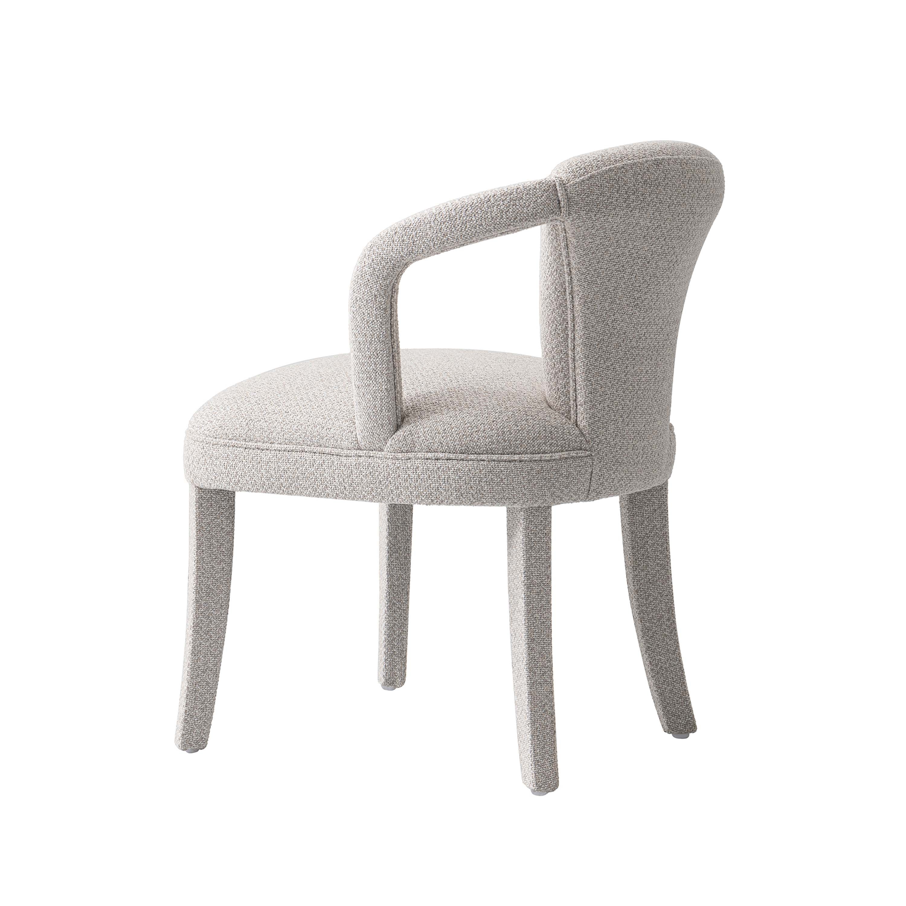 7-Piece Hathaway 59.05 Round Dining Set in Natural with 6 Flor Dining Chairs in Silver Lining - Image 11