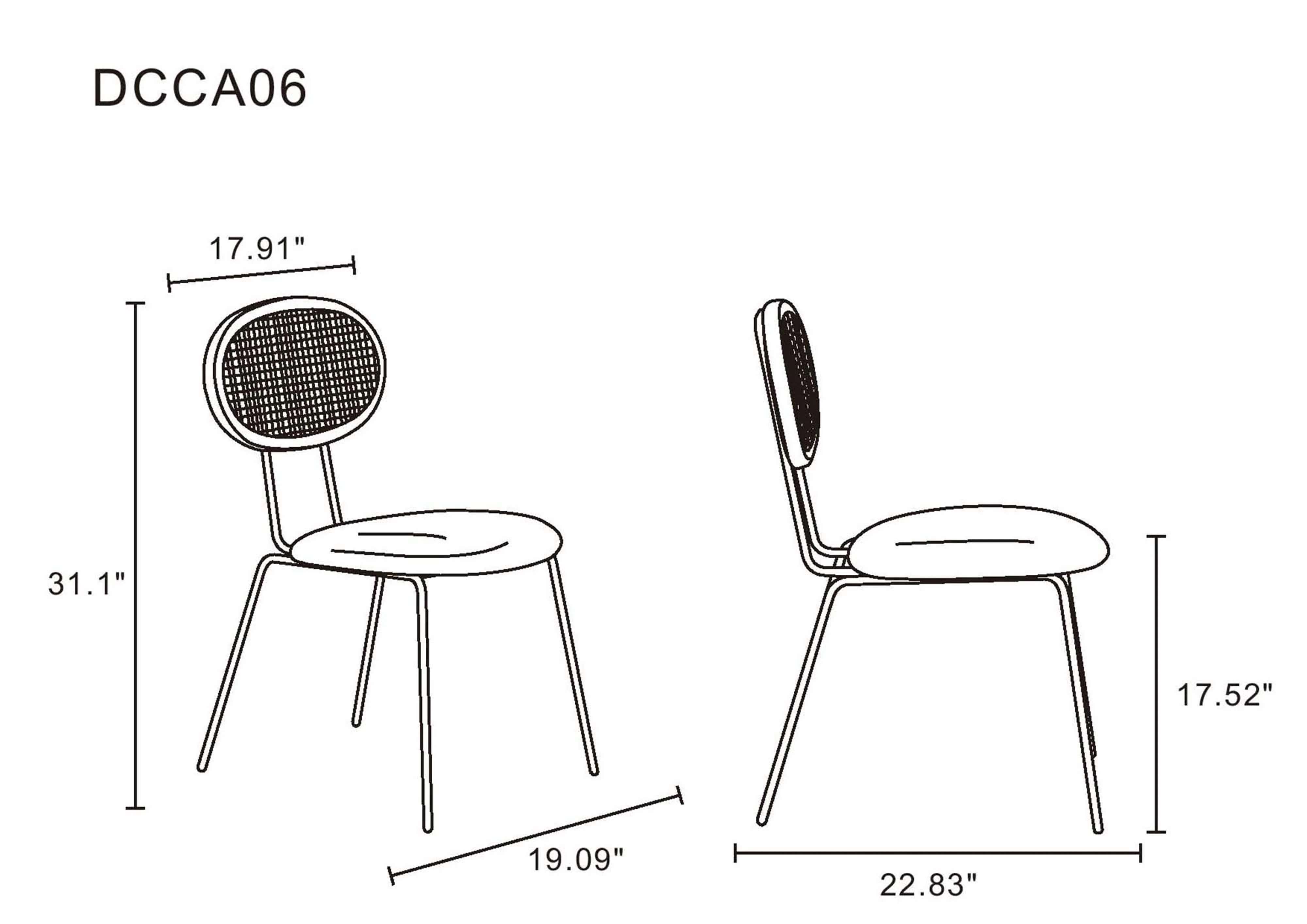 7-Piece Hathaway 59.05 Round Dining Set in Nature with 6 Jardin Dining Chairs - Image 4