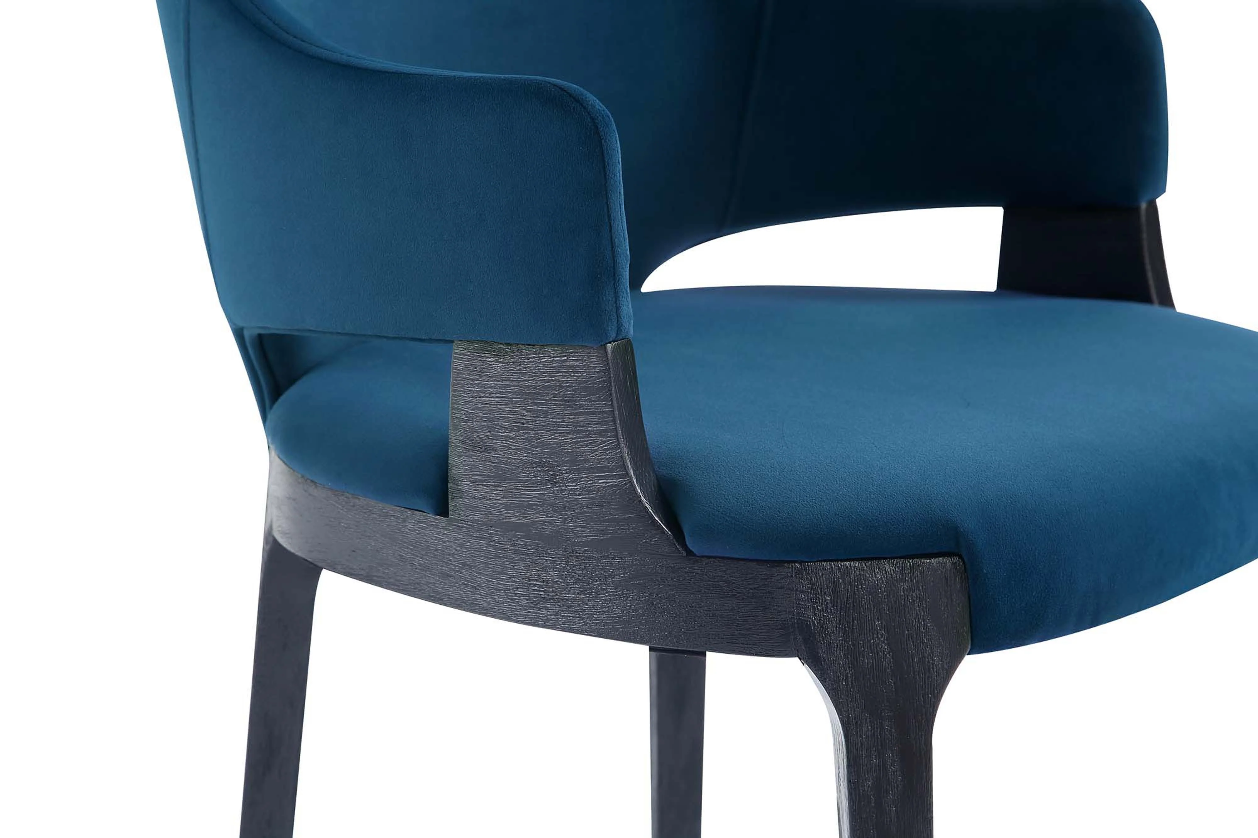 8-Piece Kara Dining Side and Arm Chairs in Blue - Image 7