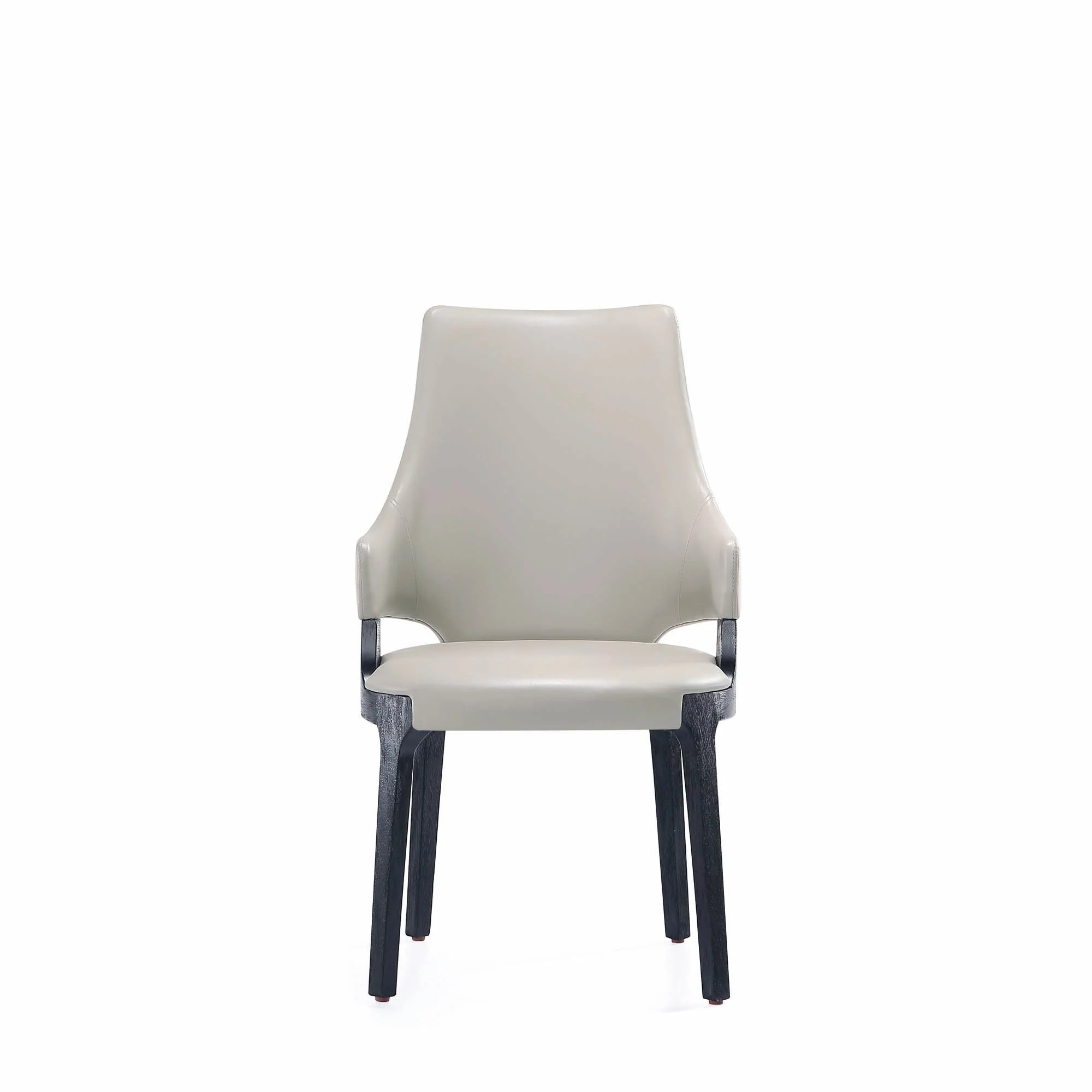 8-Piece Kara Dining Side and Arm Chairs in Light Grey - Image 13