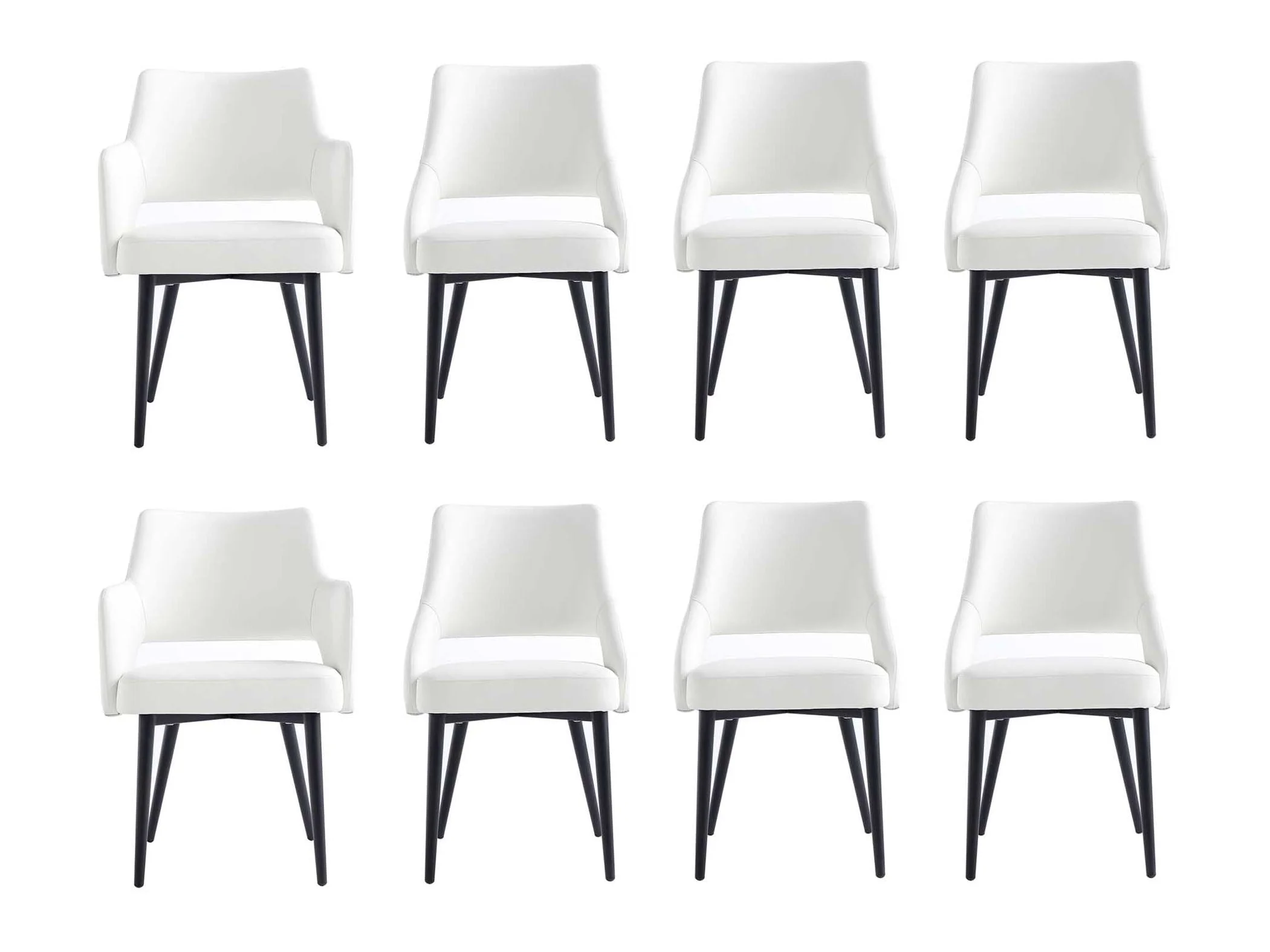 8-Piece Tremont Dining Chair in White