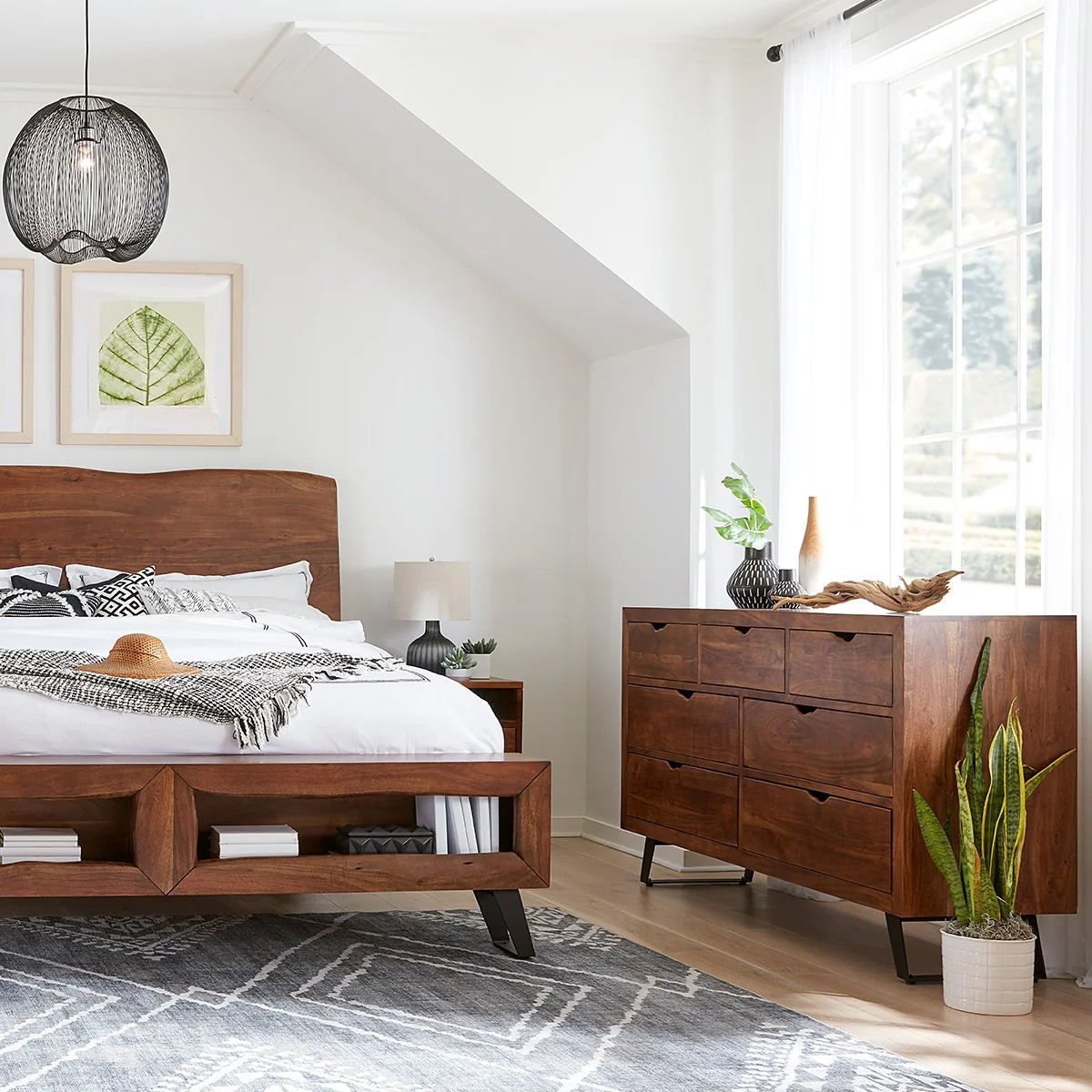 London Loft 71" Dresser in Walnut - Image 6