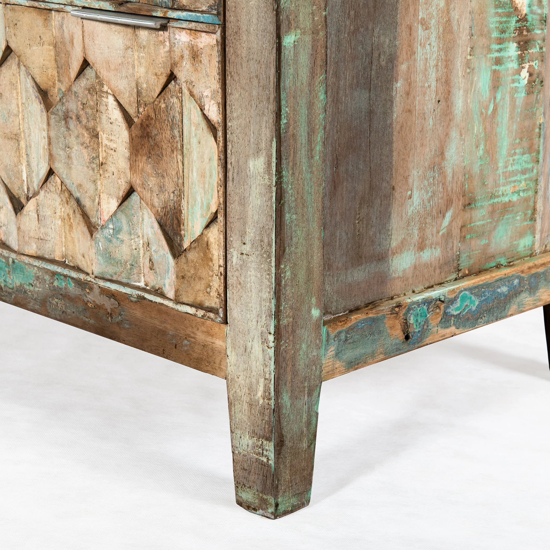 Ibiza 57" Dresser in Vintage Teal Reclaimed Wood - Image 5