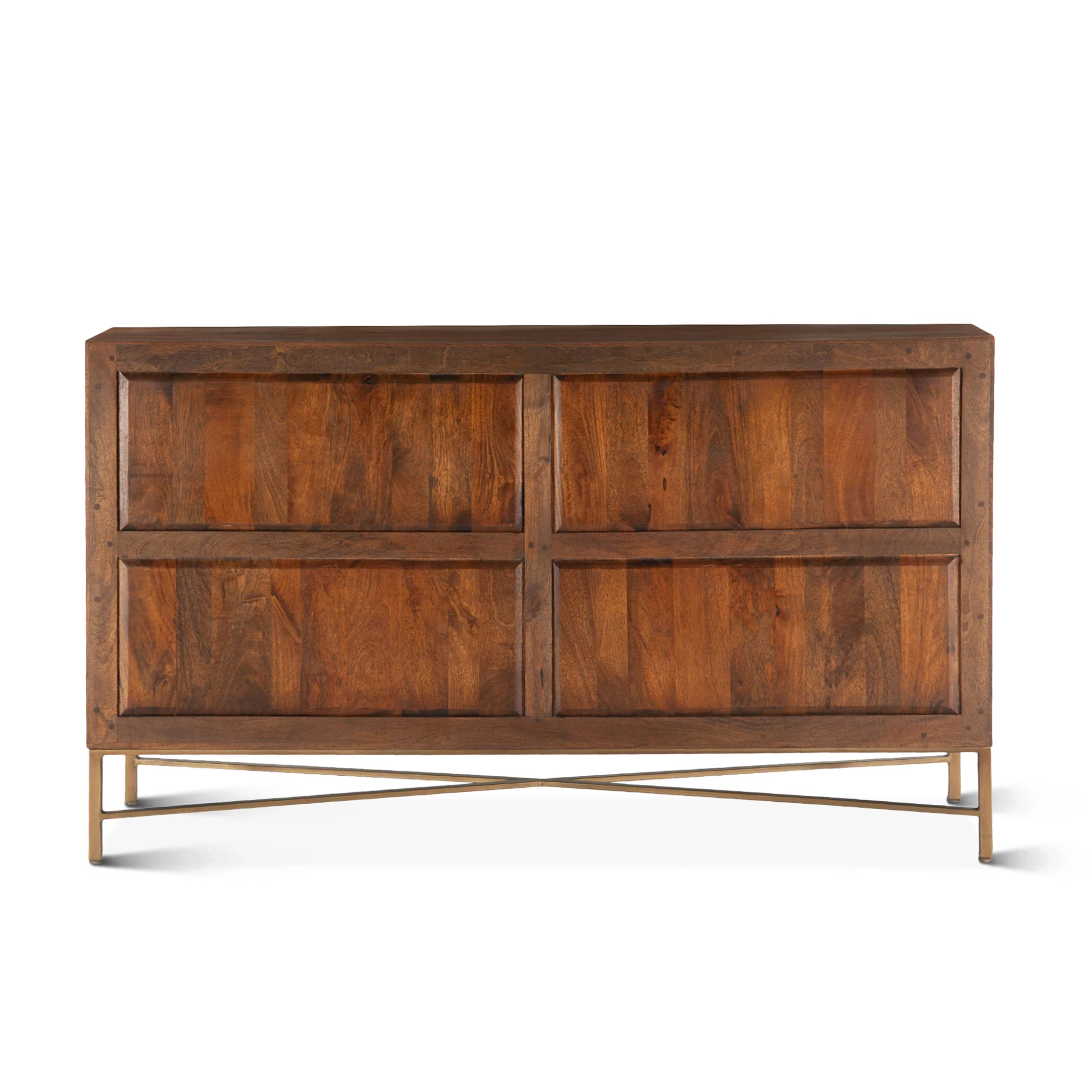 Cosmopolitan 69" Six Drawer Dresser in Honey Brown - Image 3