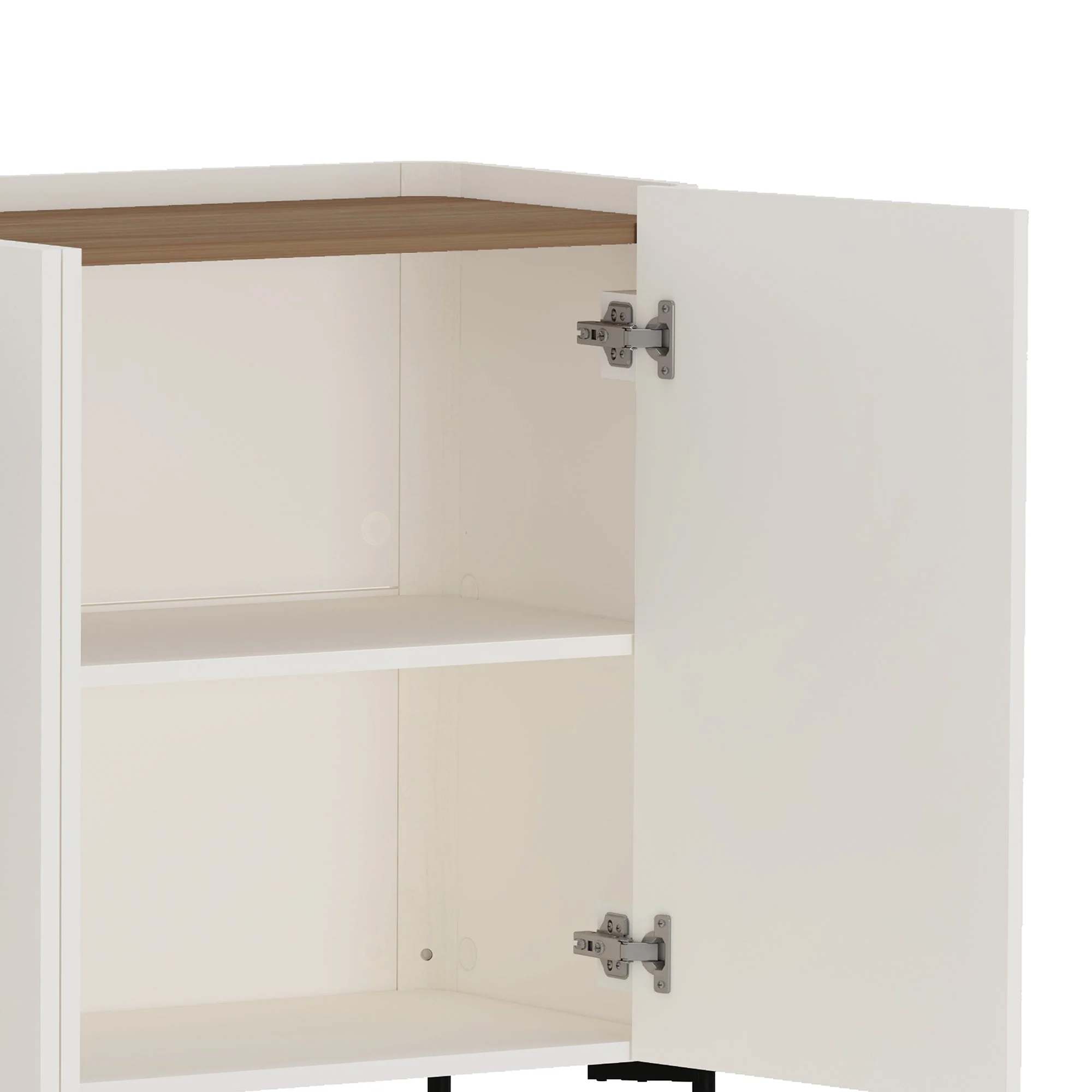 Abbey 66.9" Sideboard in Maple and Off White - Image 6
