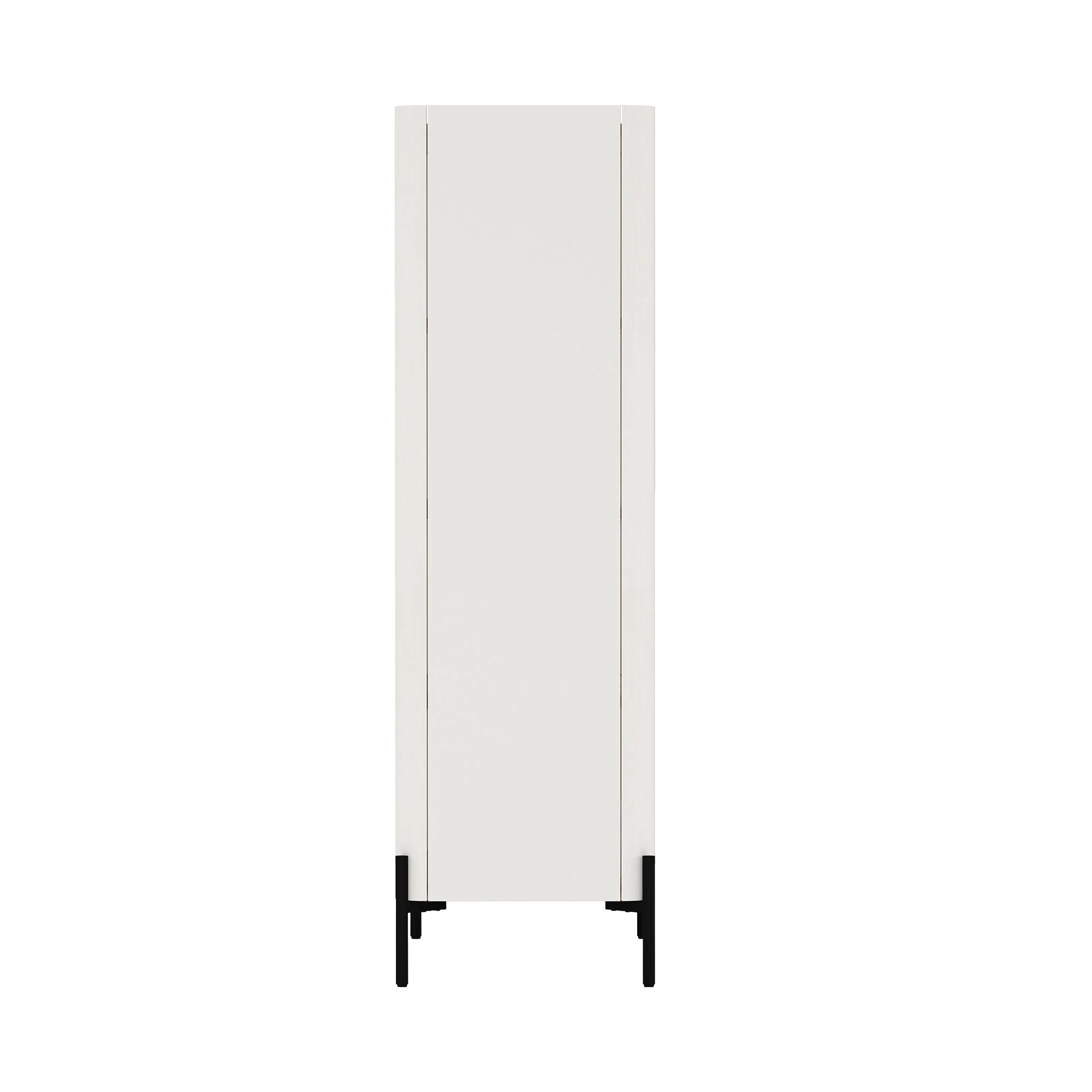 Abbey Décor Glass Cabinet in Maple and Off White (set of 2) - Image 7
