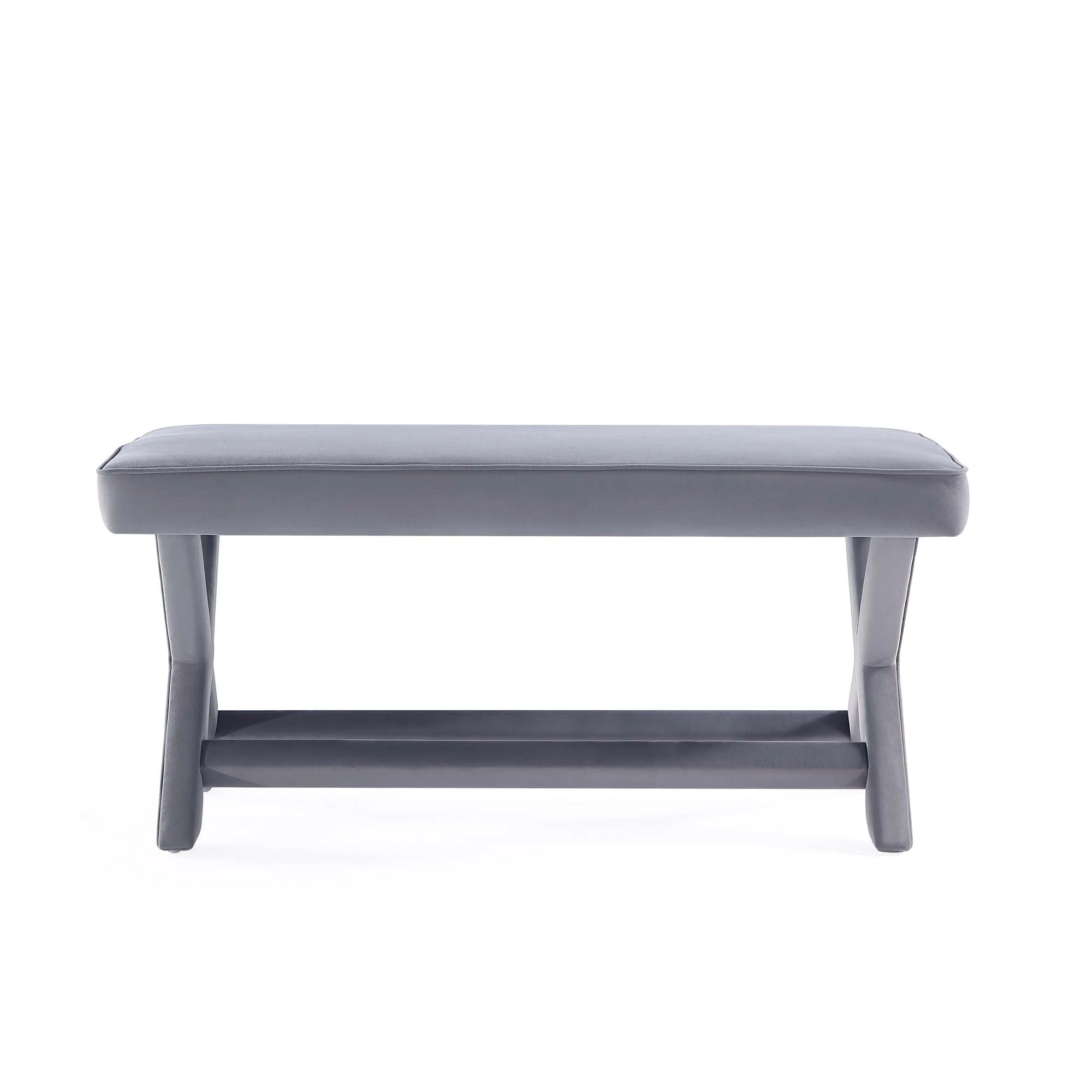 Abigail Double Ottoman Bench in Grey - Image 9