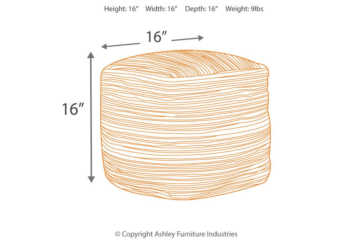 Absalom Denim Pouf - Image 4