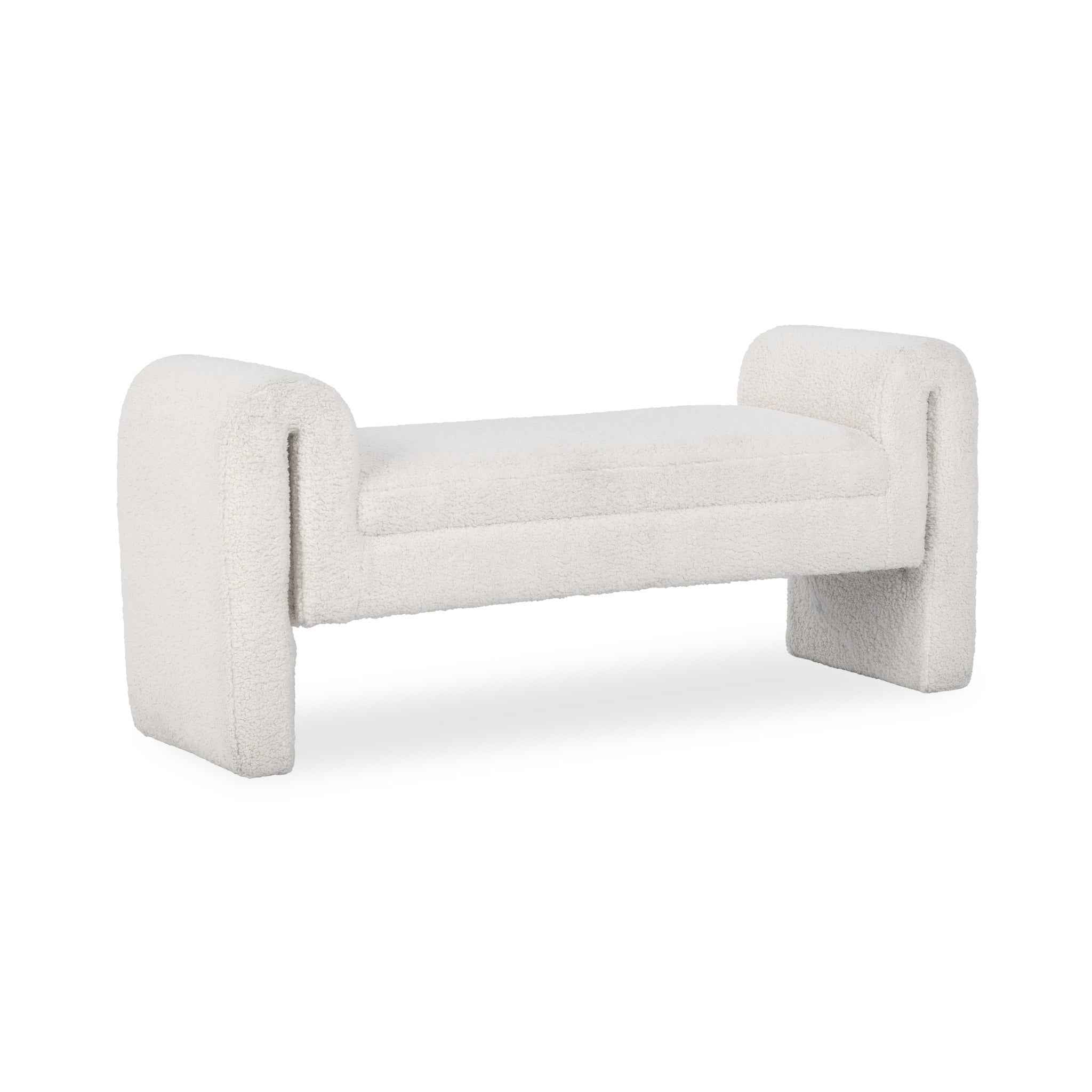 Ada Accent Bench - Ivory Fleece - Image 2