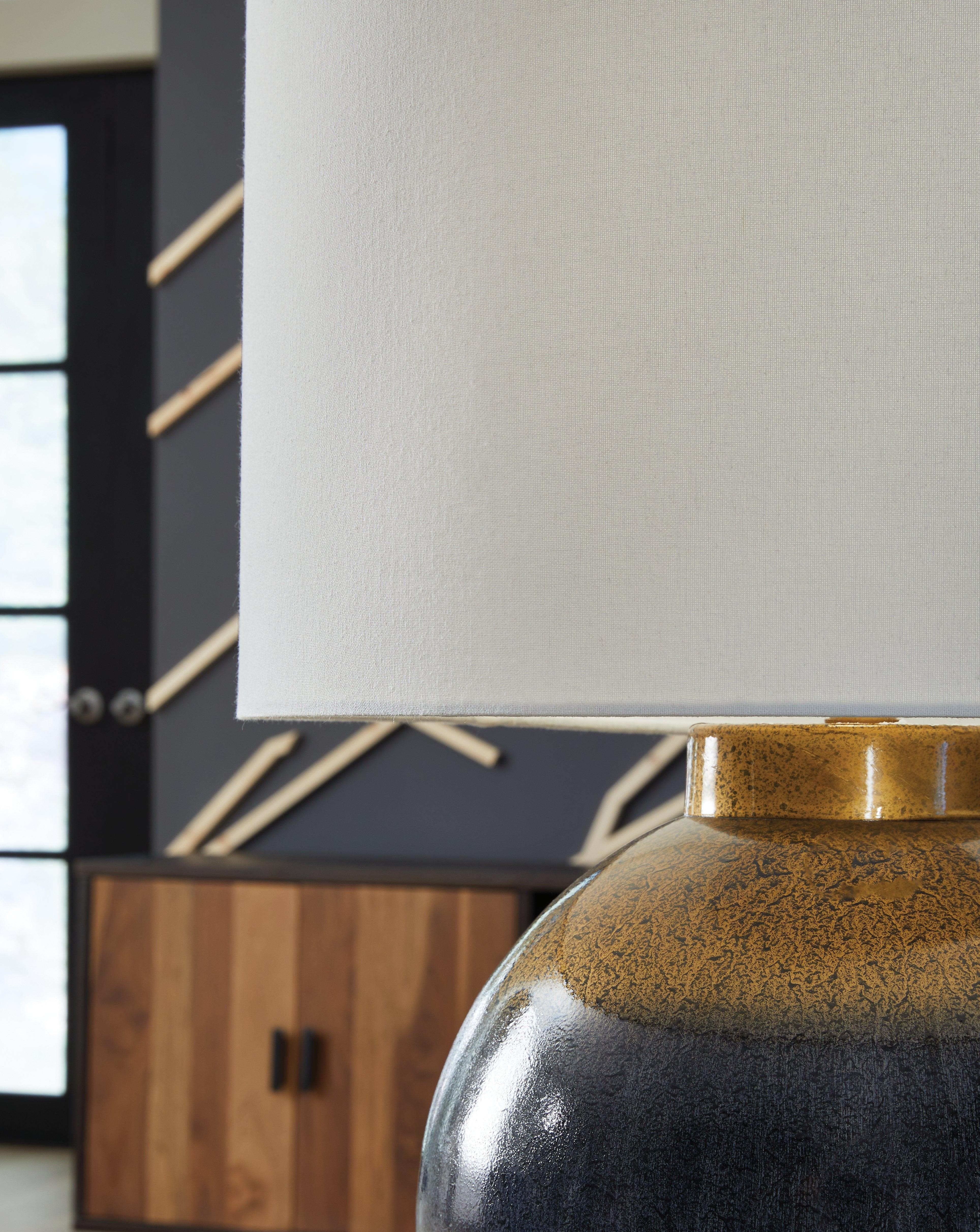 Adara Blue/Gold Finish Table Lamp - Image 2