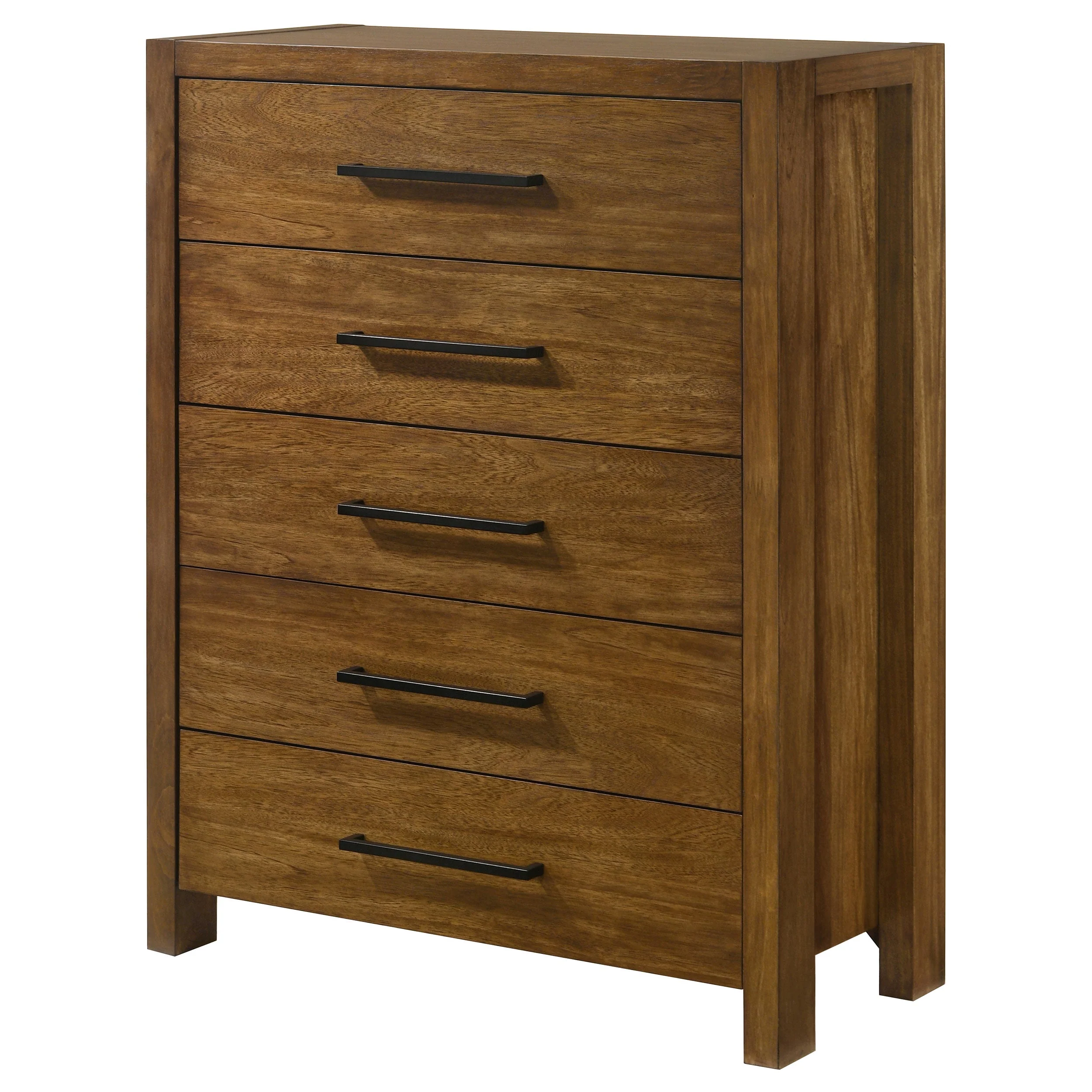 Adderley Warm Brown 5-drawer Bedroom Chest of Drawers - Image 3