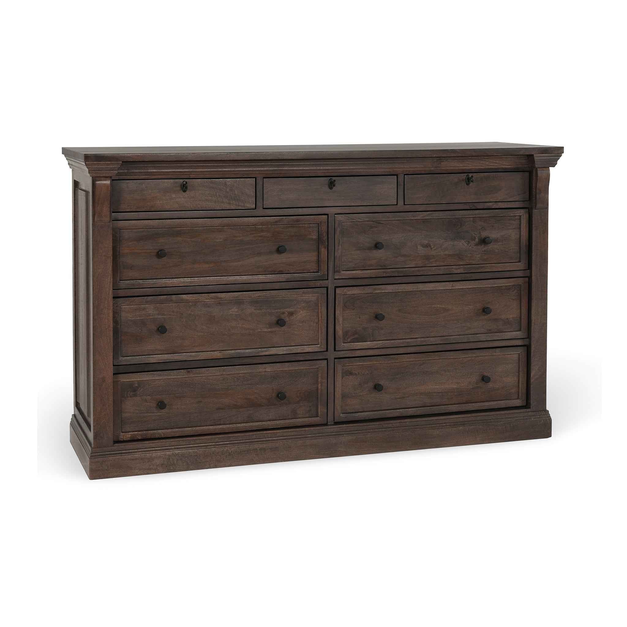 Adelaide 9 Drawer Dresser - Cocoa Brown