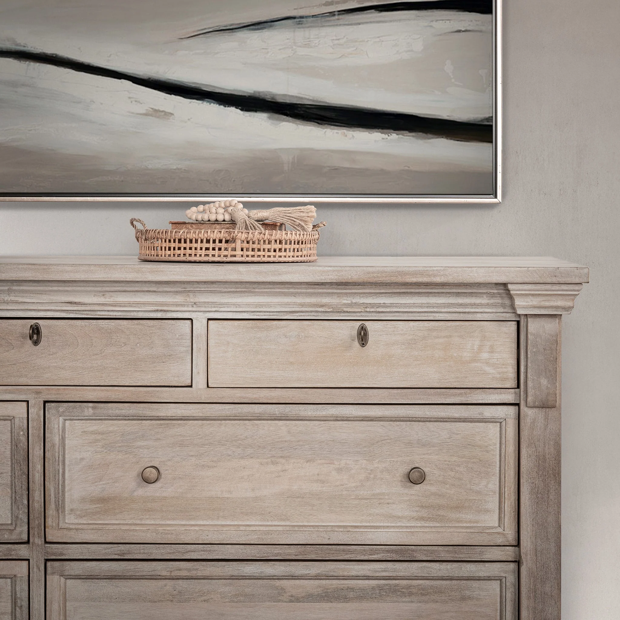 Adelaide 9 Drawer Dresser - Natural Cream Wash - Image 8