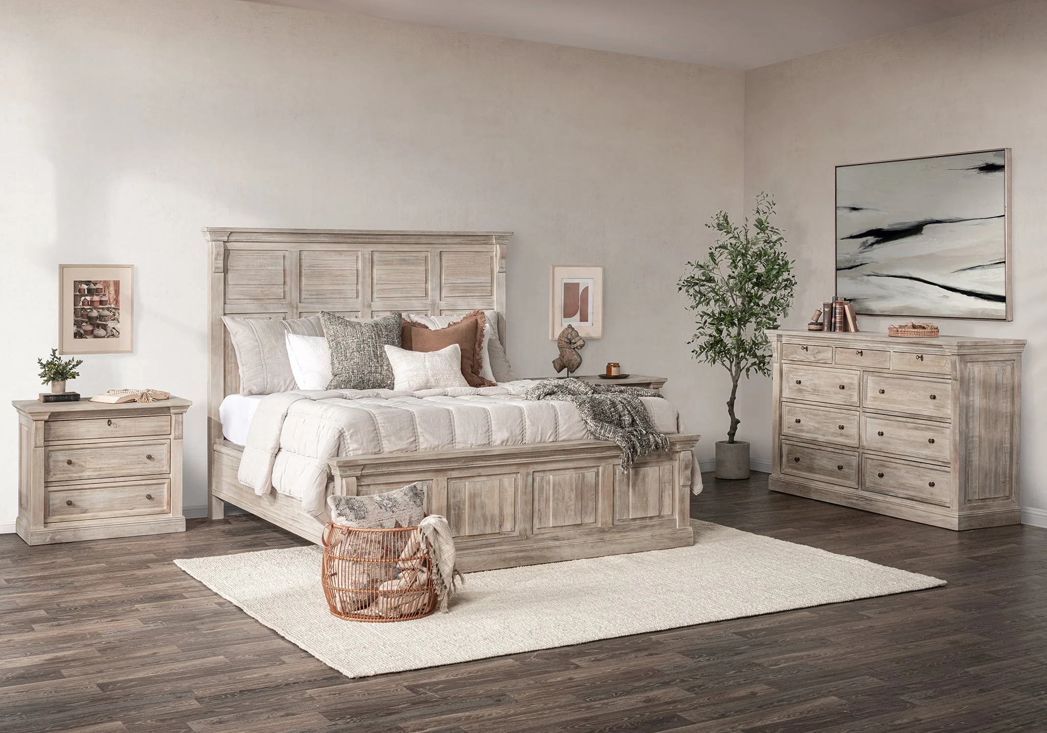 Adelaide 9 Drawer Dresser - Natural Cream Wash - Image 9