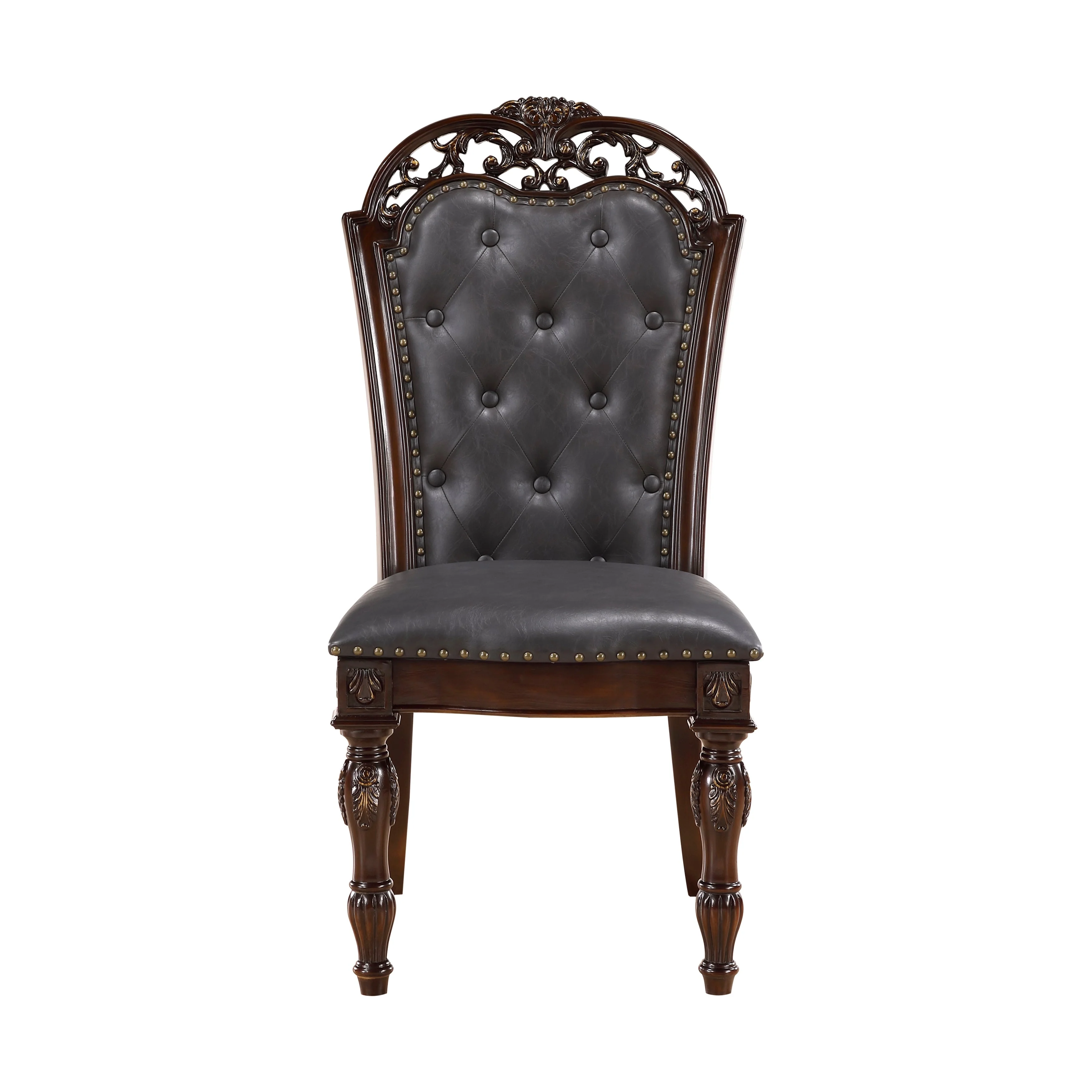 Adelina Cherry Double Pedestal Extendable Dining Room Set - Image 10