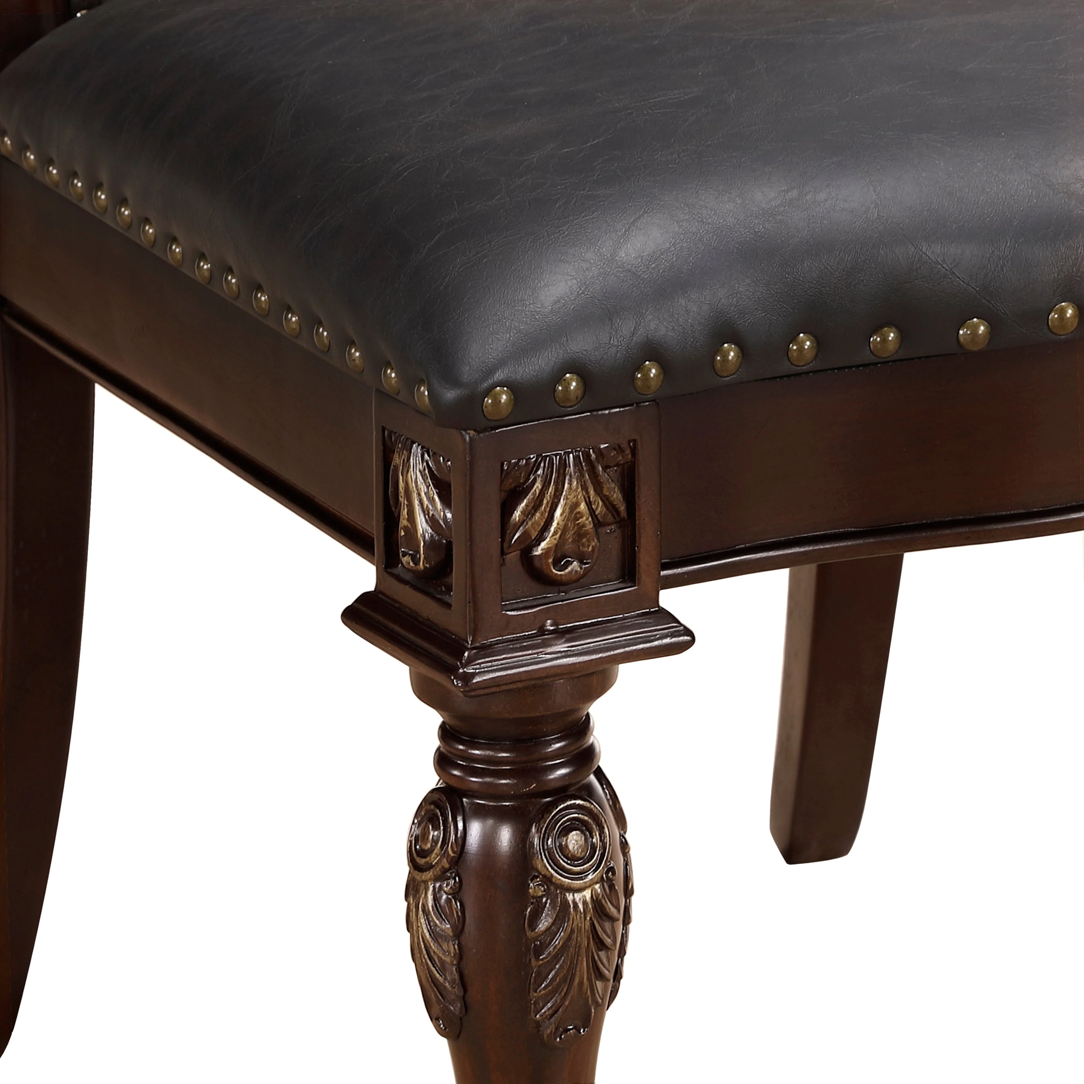 Adelina Cherry Double Pedestal Extendable Dining Room Set - Image 14