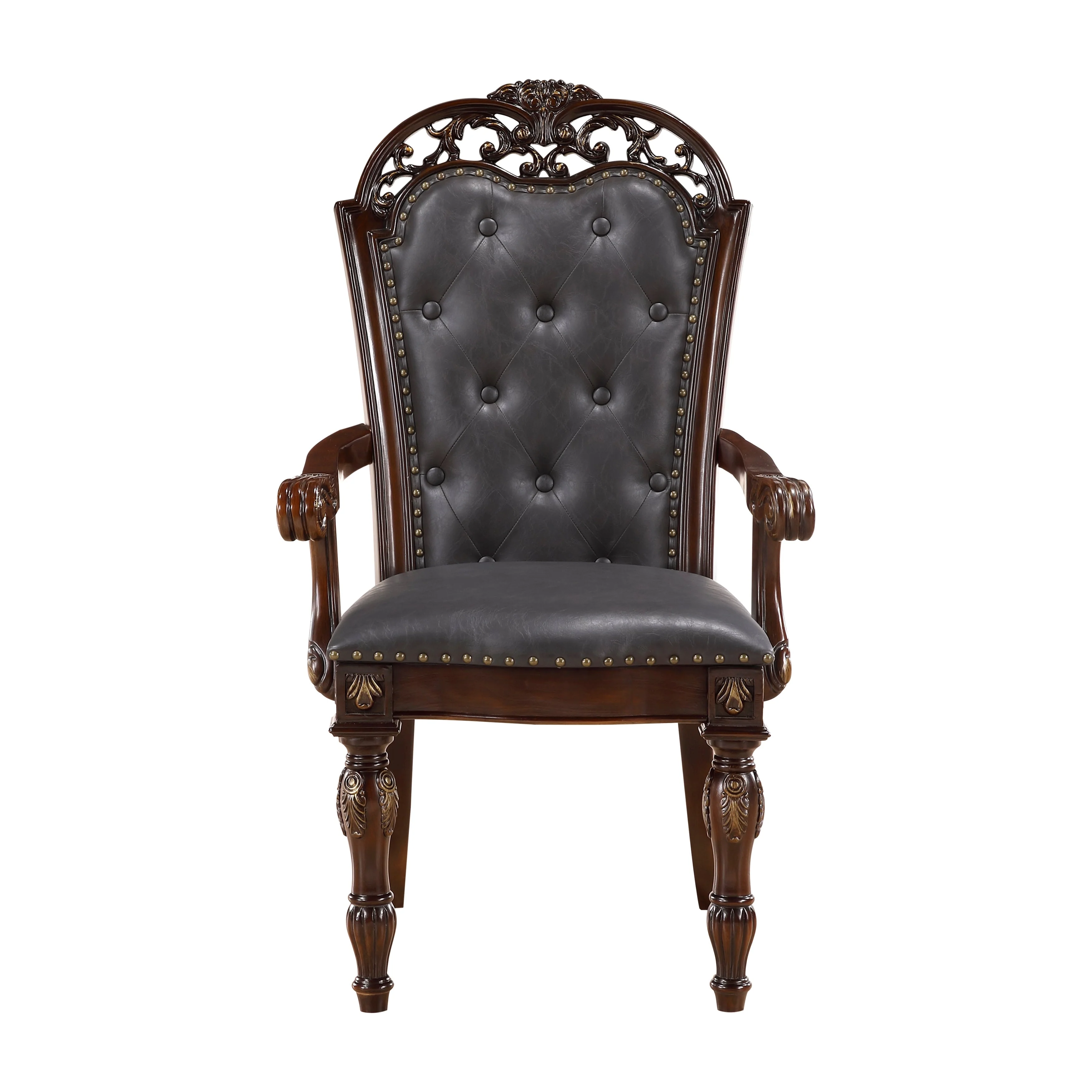 Adelina Cherry Double Pedestal Extendable Dining Room Set - Image 15
