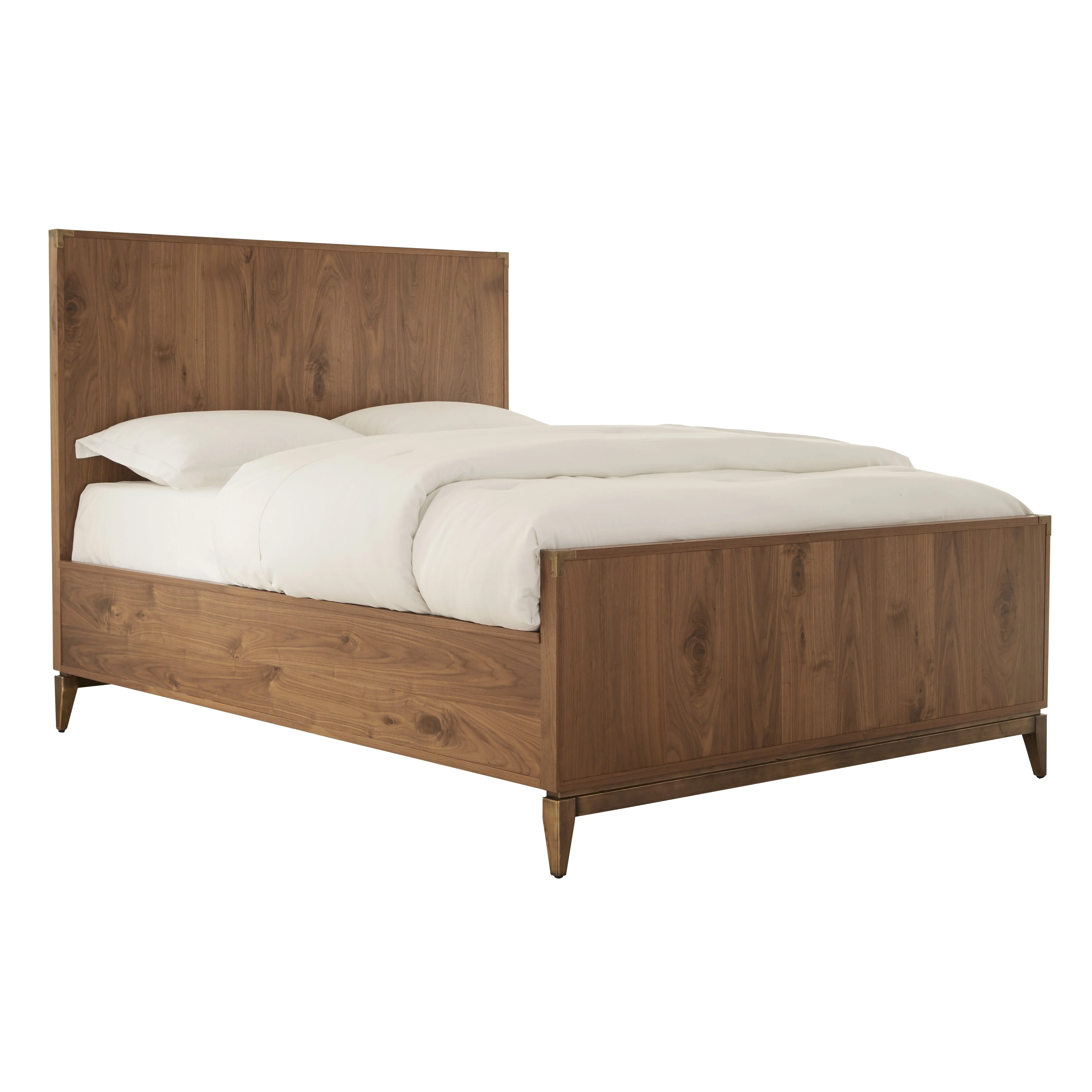 Adler Wood California King Panel Bed in Natural Walnut - Image 5