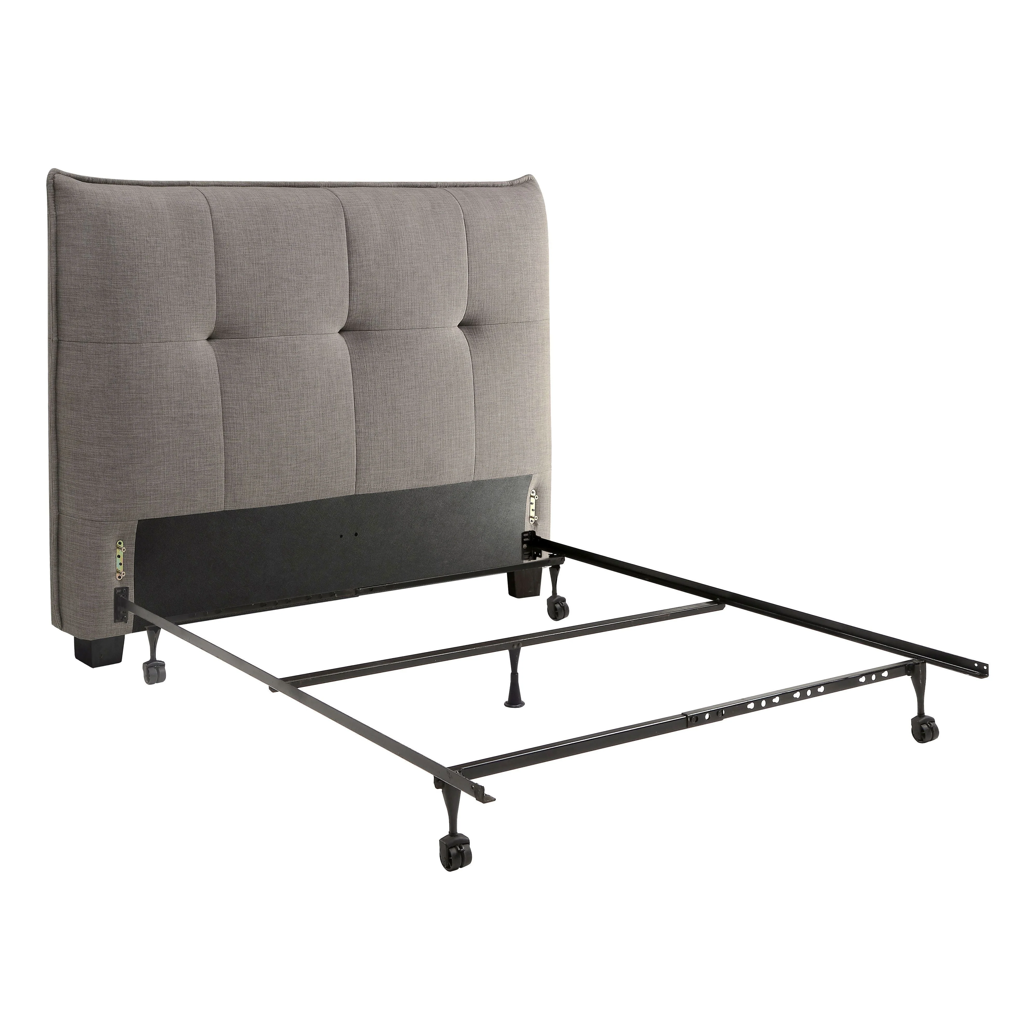 Adona Upholstered Eastern King Headboard in Dolphin Linen - Image 5
