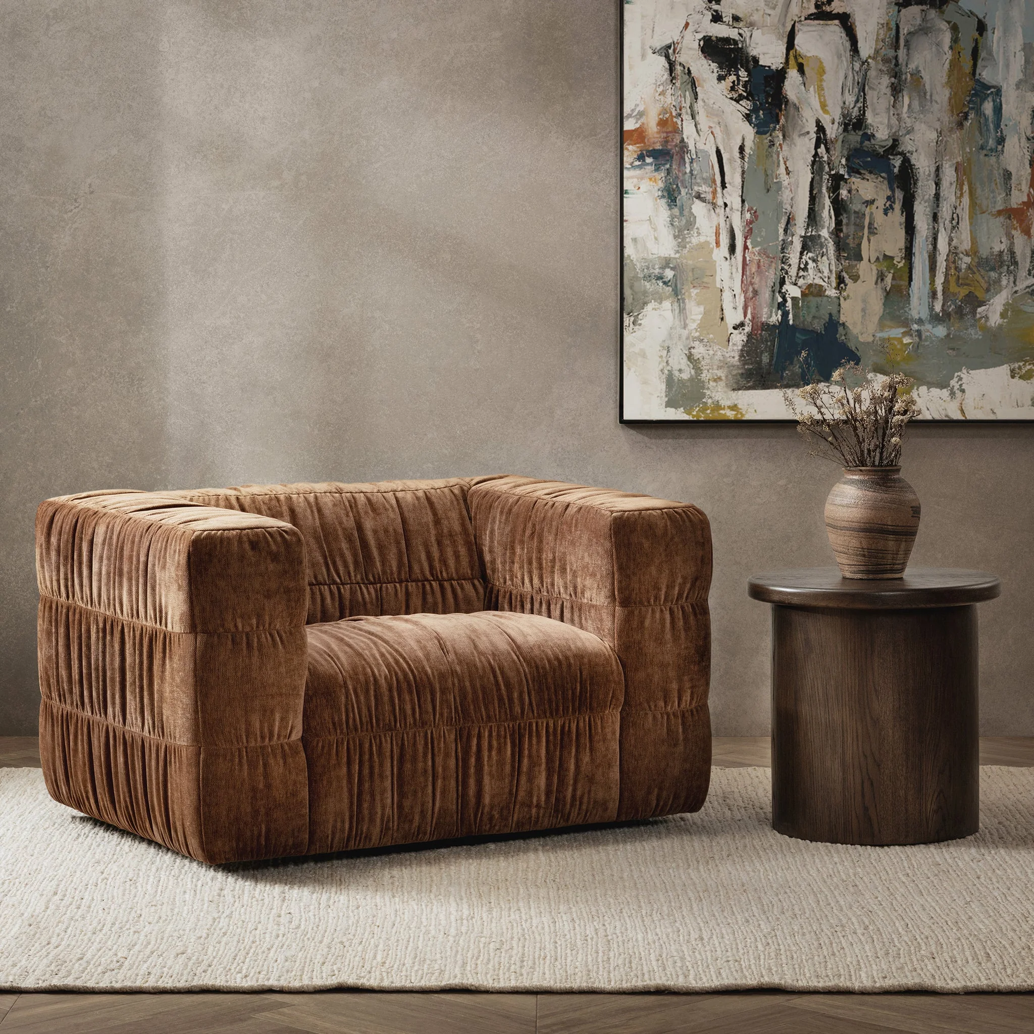 Afeela Swivel Chair - Bronze - Image 7