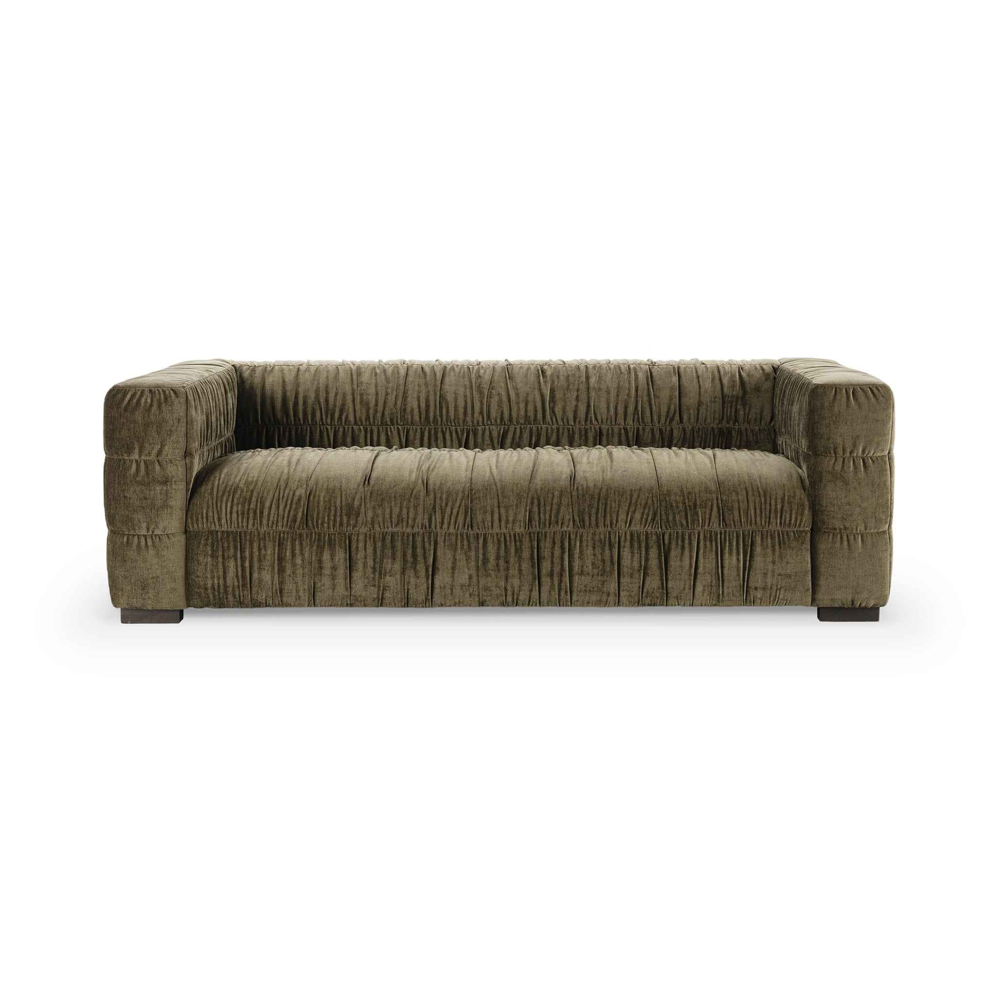 Afeela Upholstered  Sofa - Olive Green - Image 2