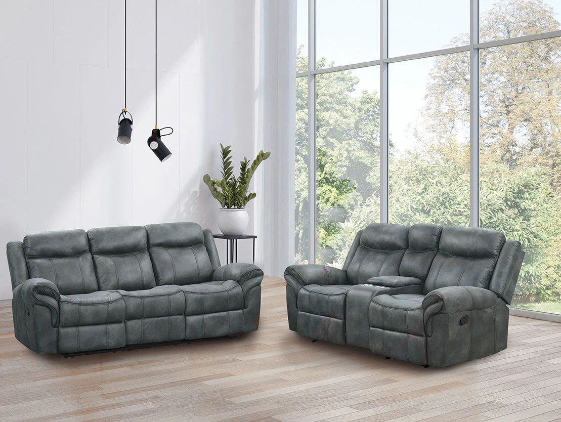 Agata Dark Gray 2 Pc. Living Room Set