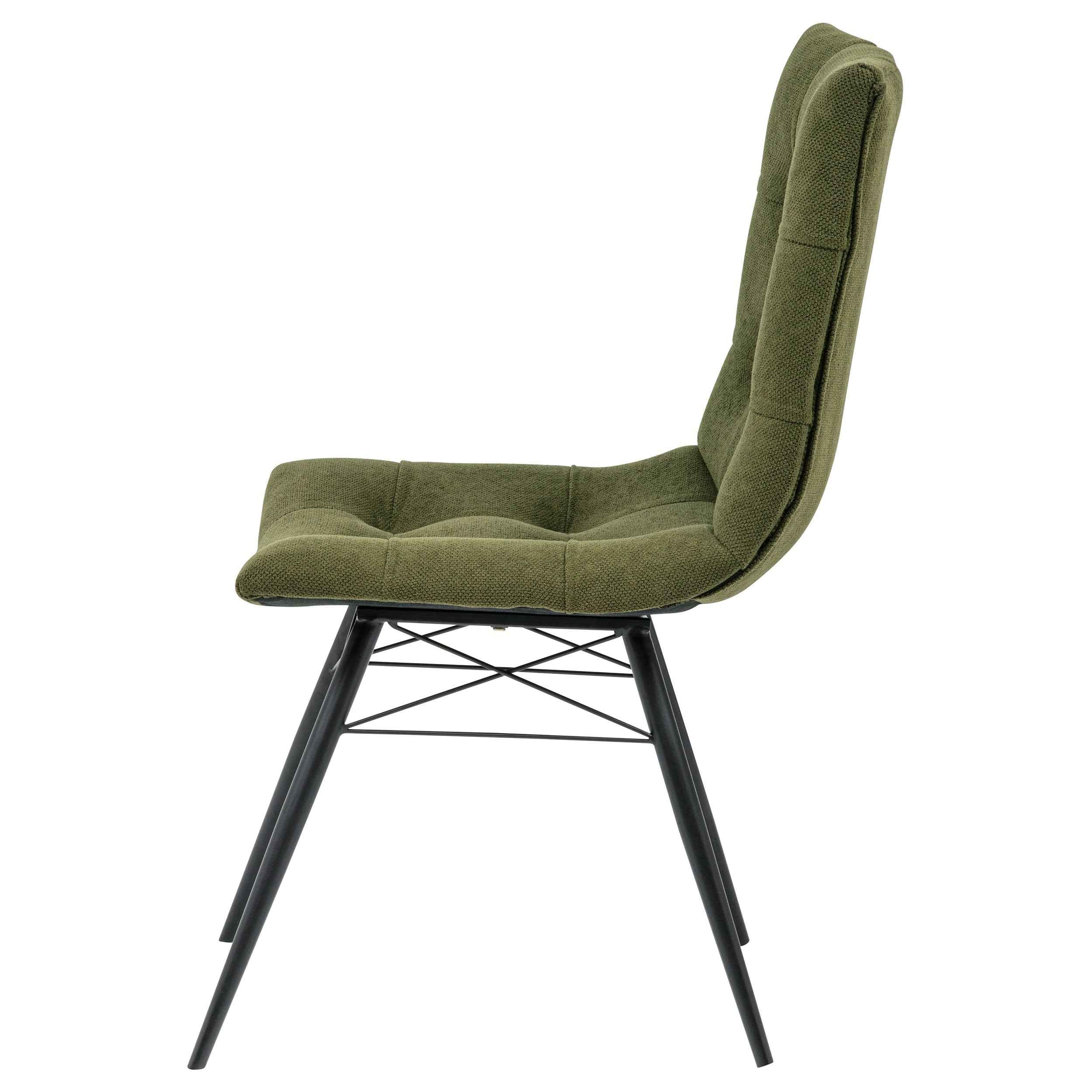 Aiken Saddle/Forest Green Fabric Upholstered Dining Side Chair (Set of 4) - Image 6