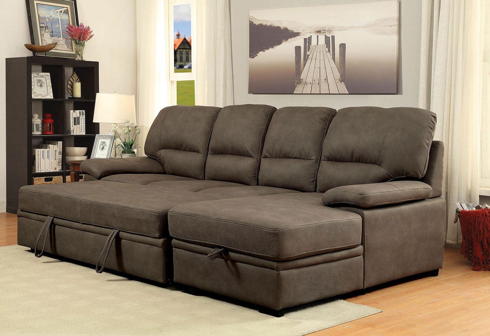Alcester Ash Brown Sectional Sleeper - Image 2