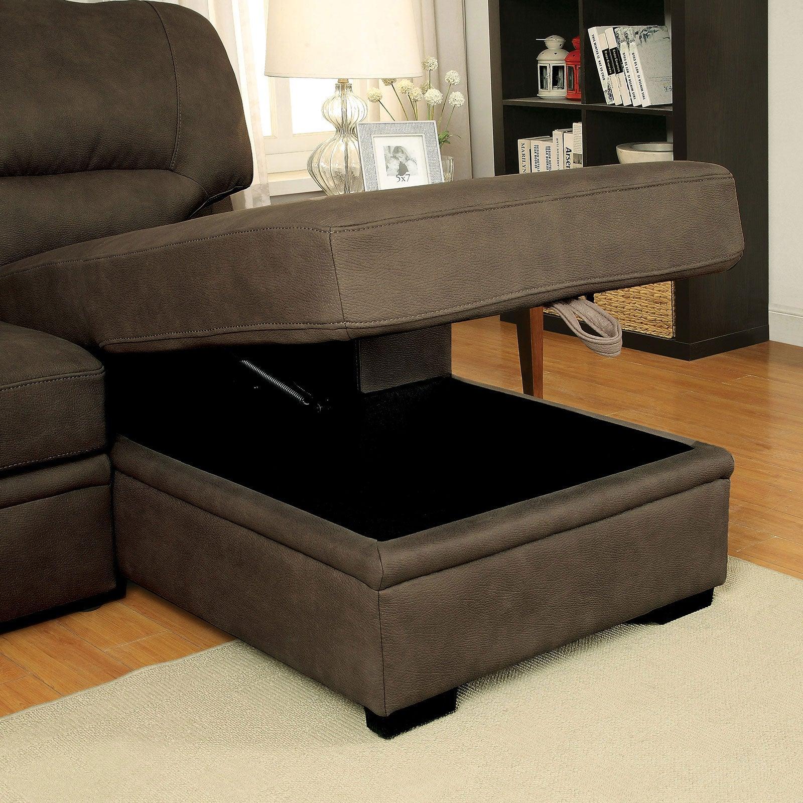 Alcester Ash Brown Sectional Sleeper - Image 5