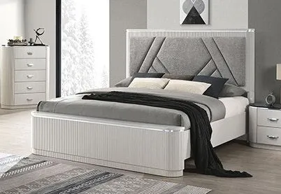 Aldgate Light Gray 4-Piece Queen Bedroom Set - Image 2