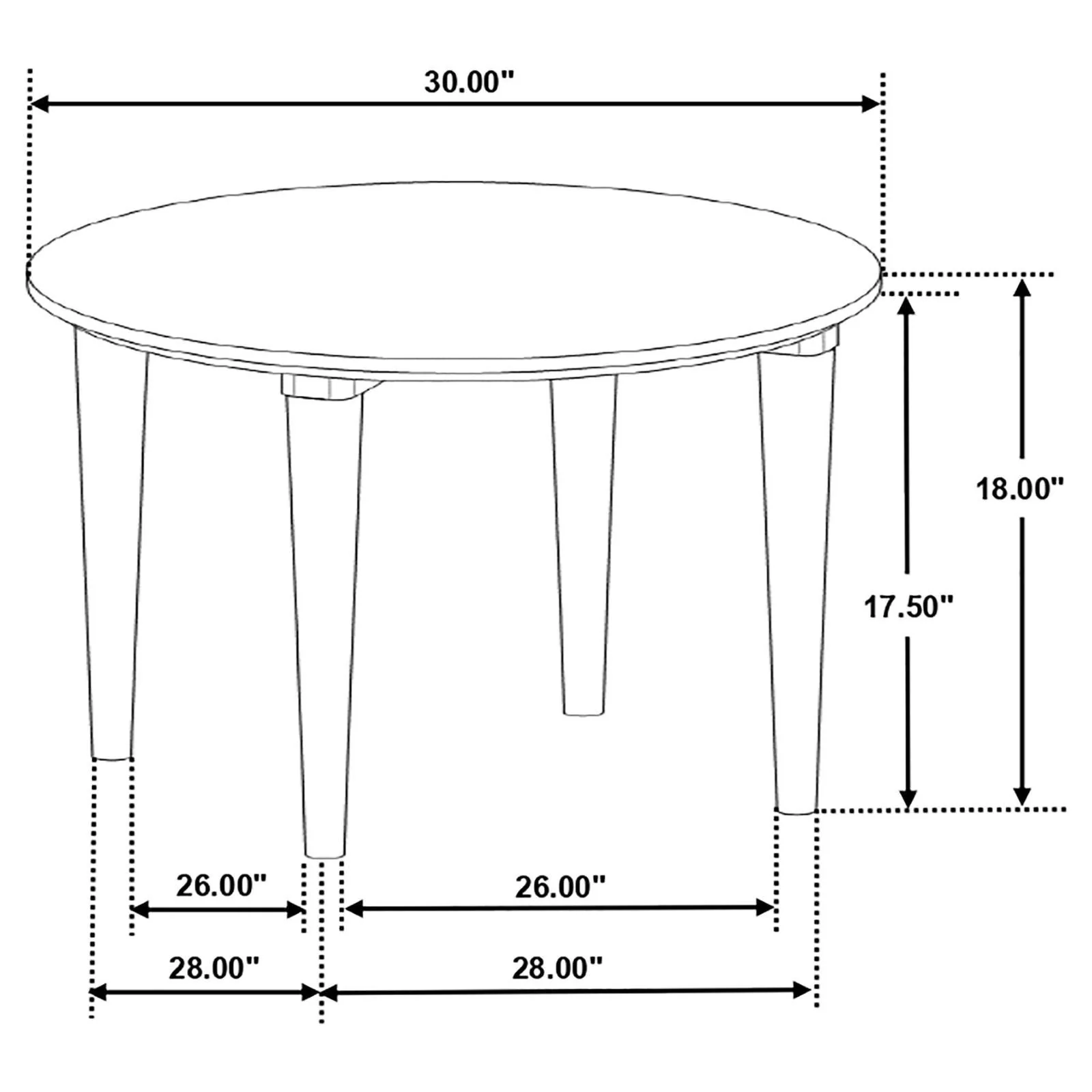Aldis Round Marble Top Coffee Table White and Natural - Image 4