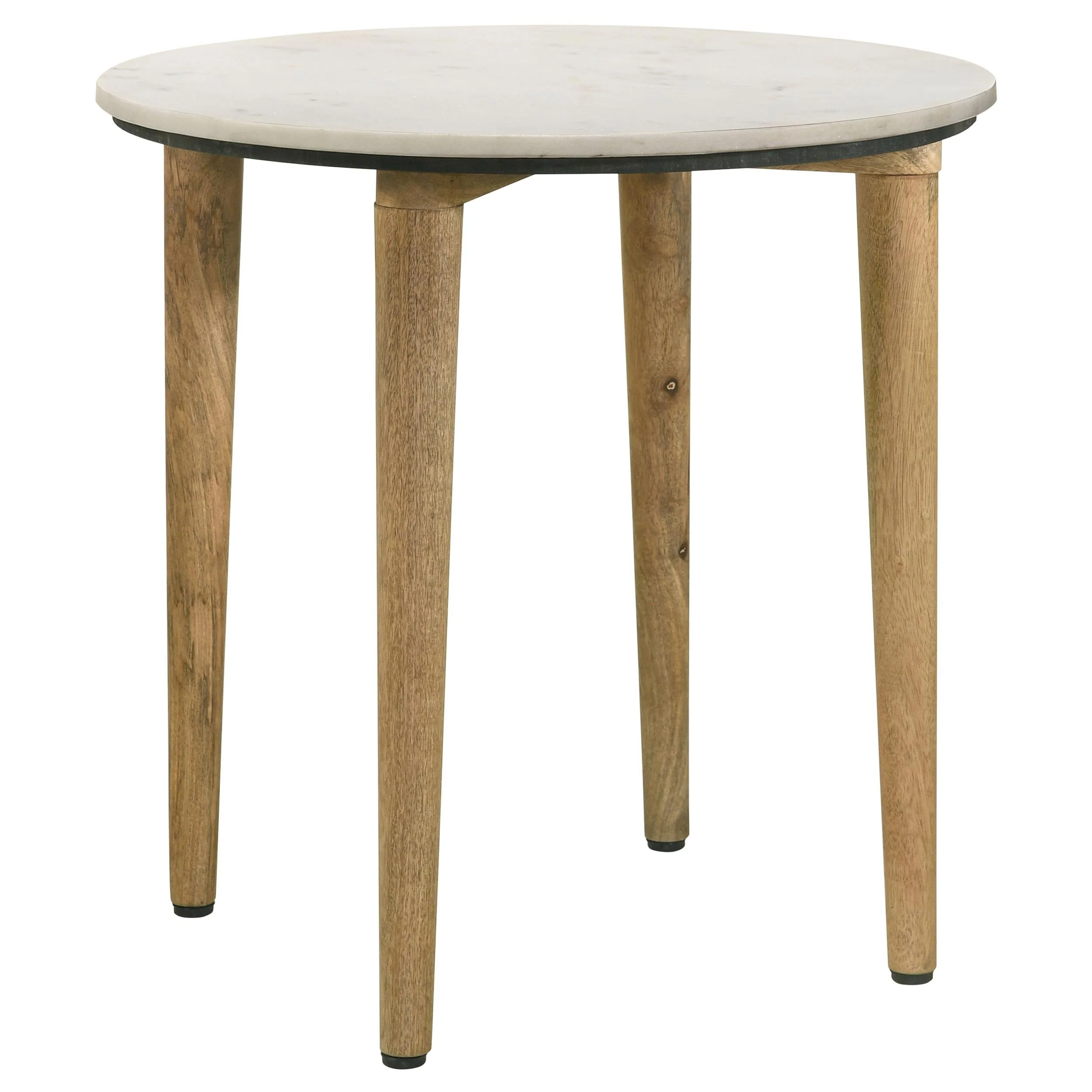 Aldis White and Brown 2-Piece Coffee and End Table Set - Image 3