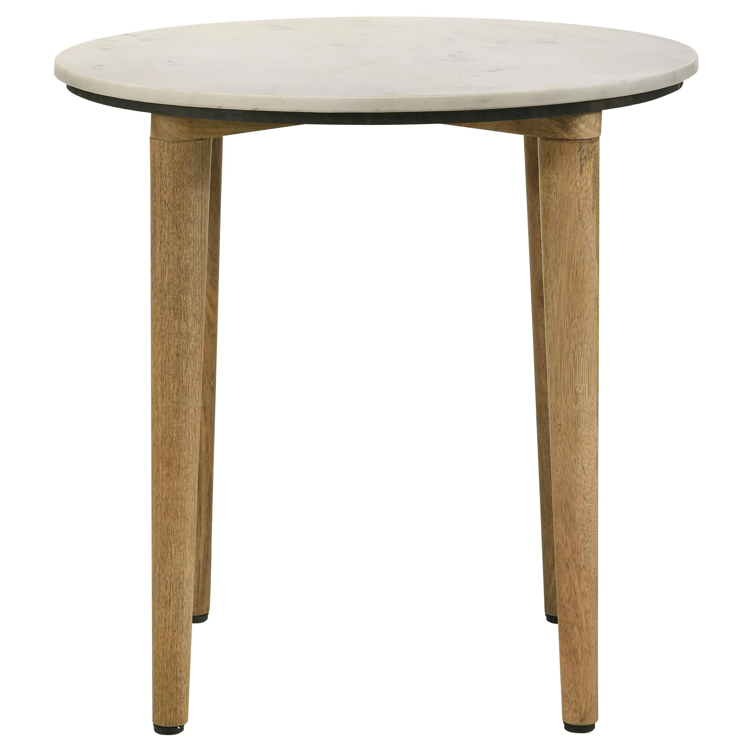Aldis White and Brown 3-Piece Coffee and End Table Set - Image 4