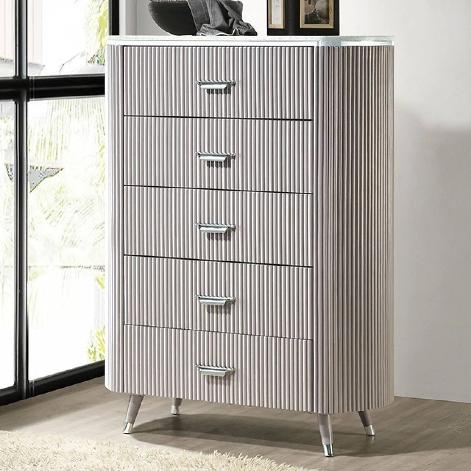 Aldridge Light Gray 5-Piece Queen Bedroom Set - Image 6