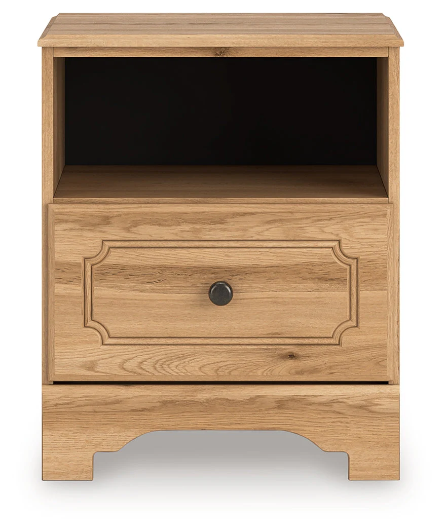 Aleaport Warm Brown One Drawer Nightstand - Image 5