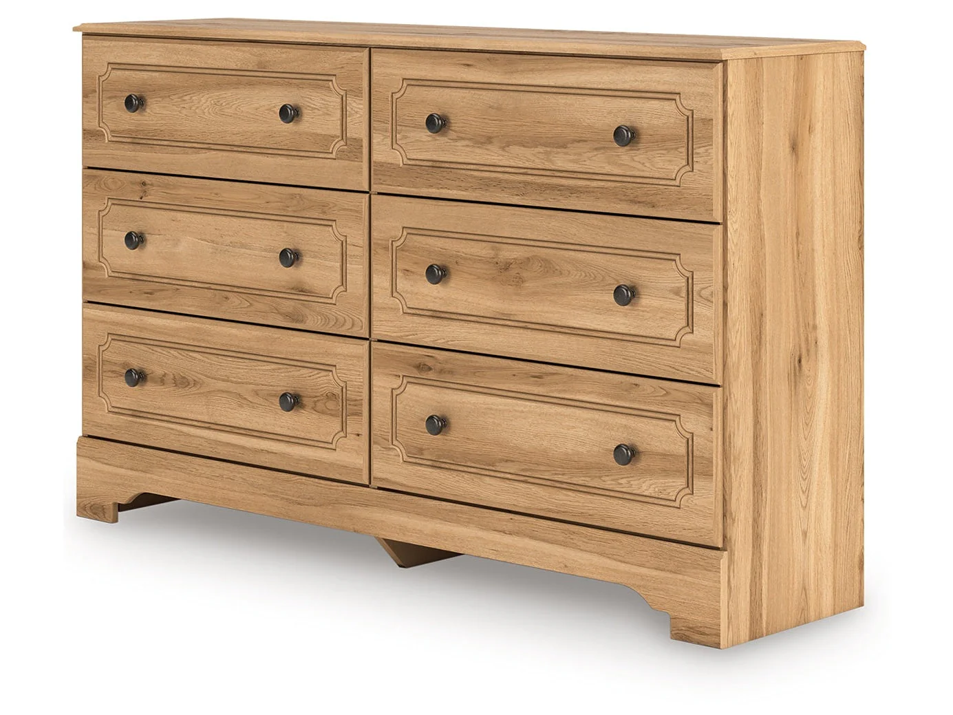 Aleaport Warm Brown Six Drawer Dresser - Image 2
