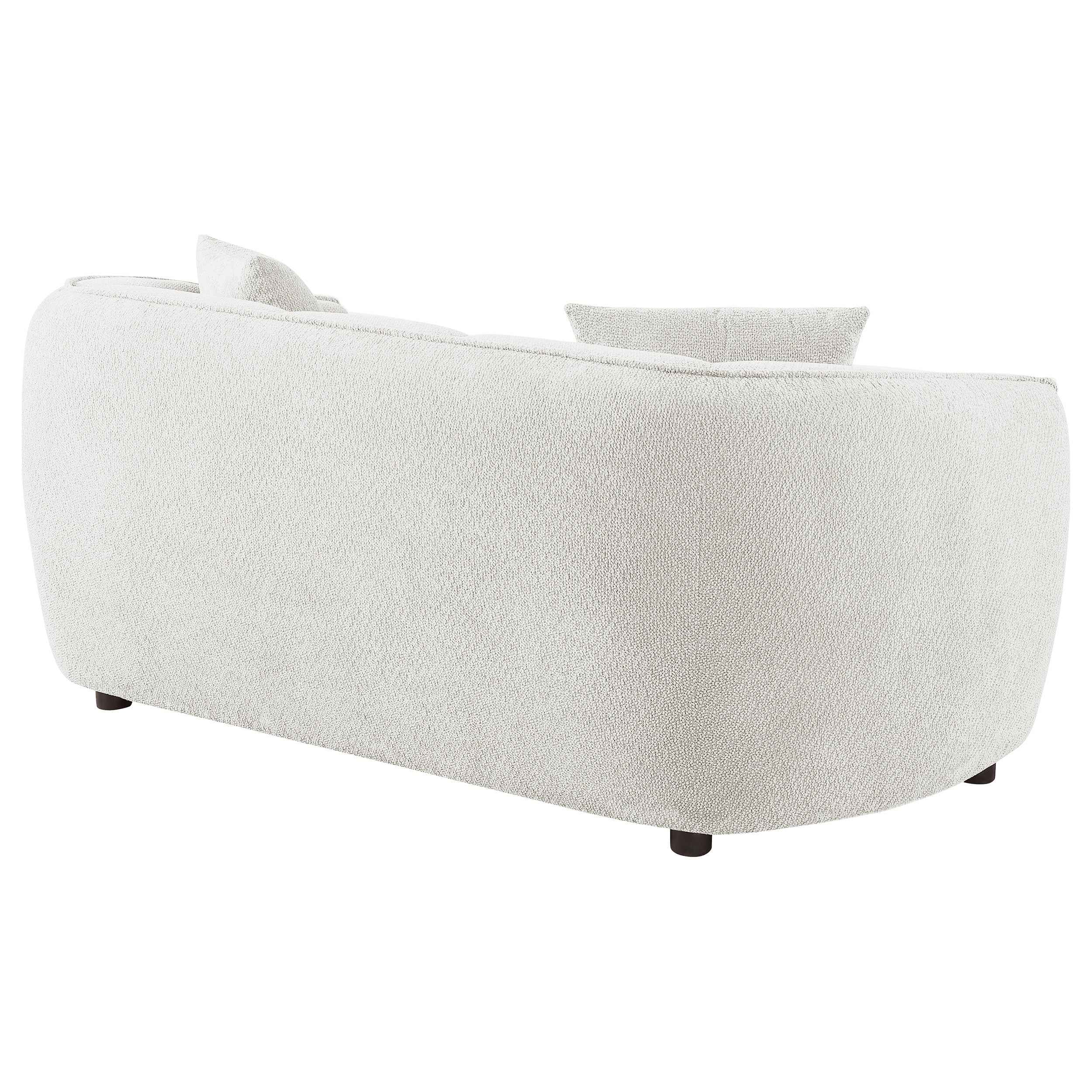 Aleisha Ivory Chenille Upholstered Loveseat - Image 6