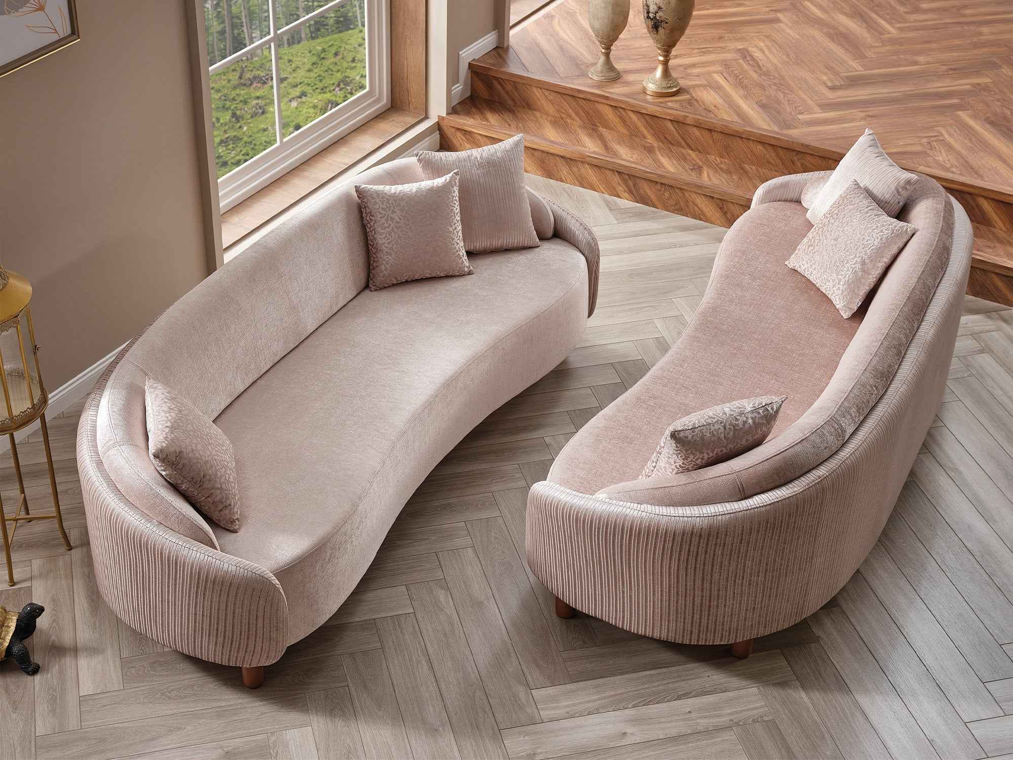 Alessa Cream Stationary Sofa - Image 2
