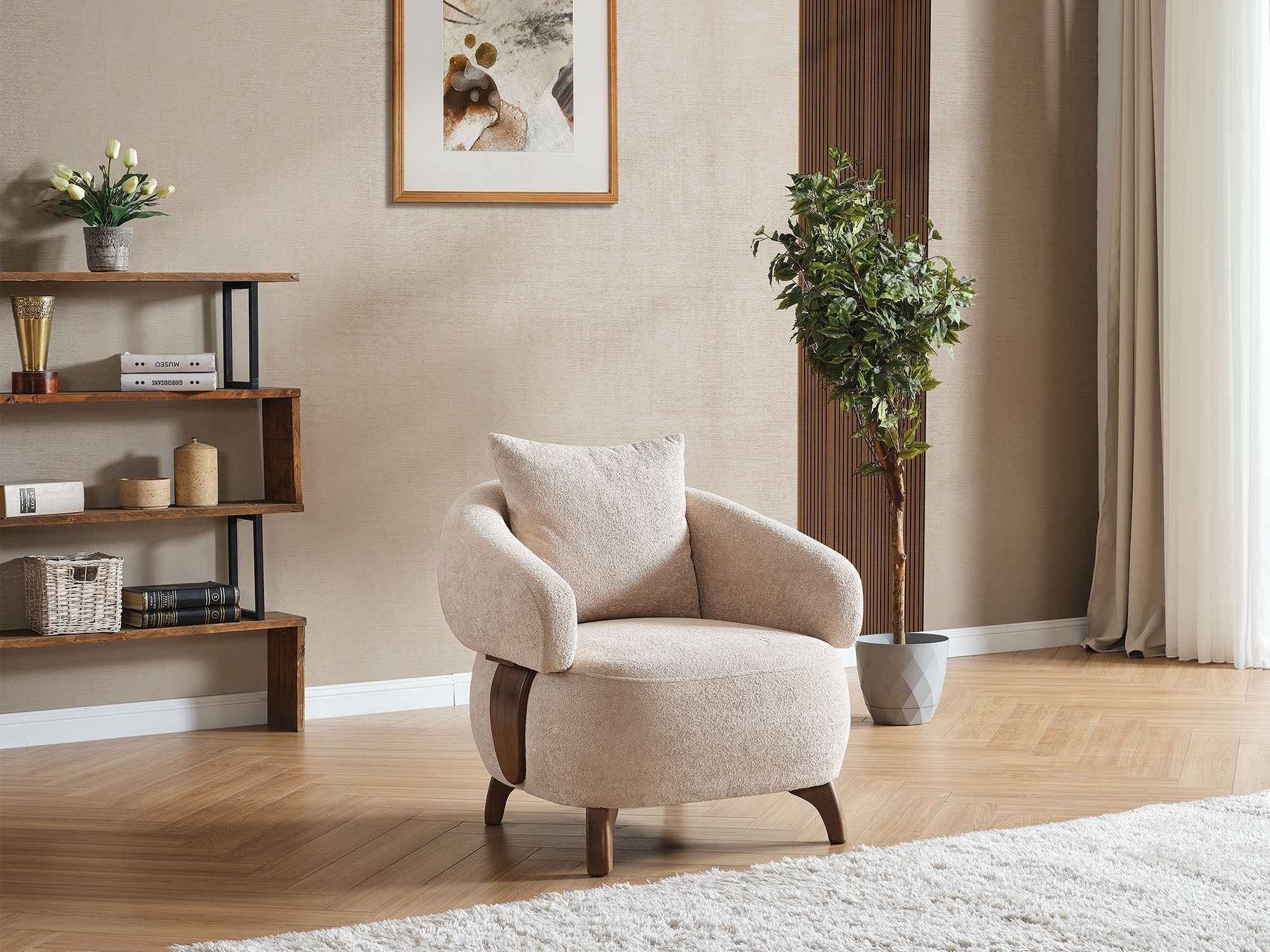 Alexa Chair  Cream - Image 2
