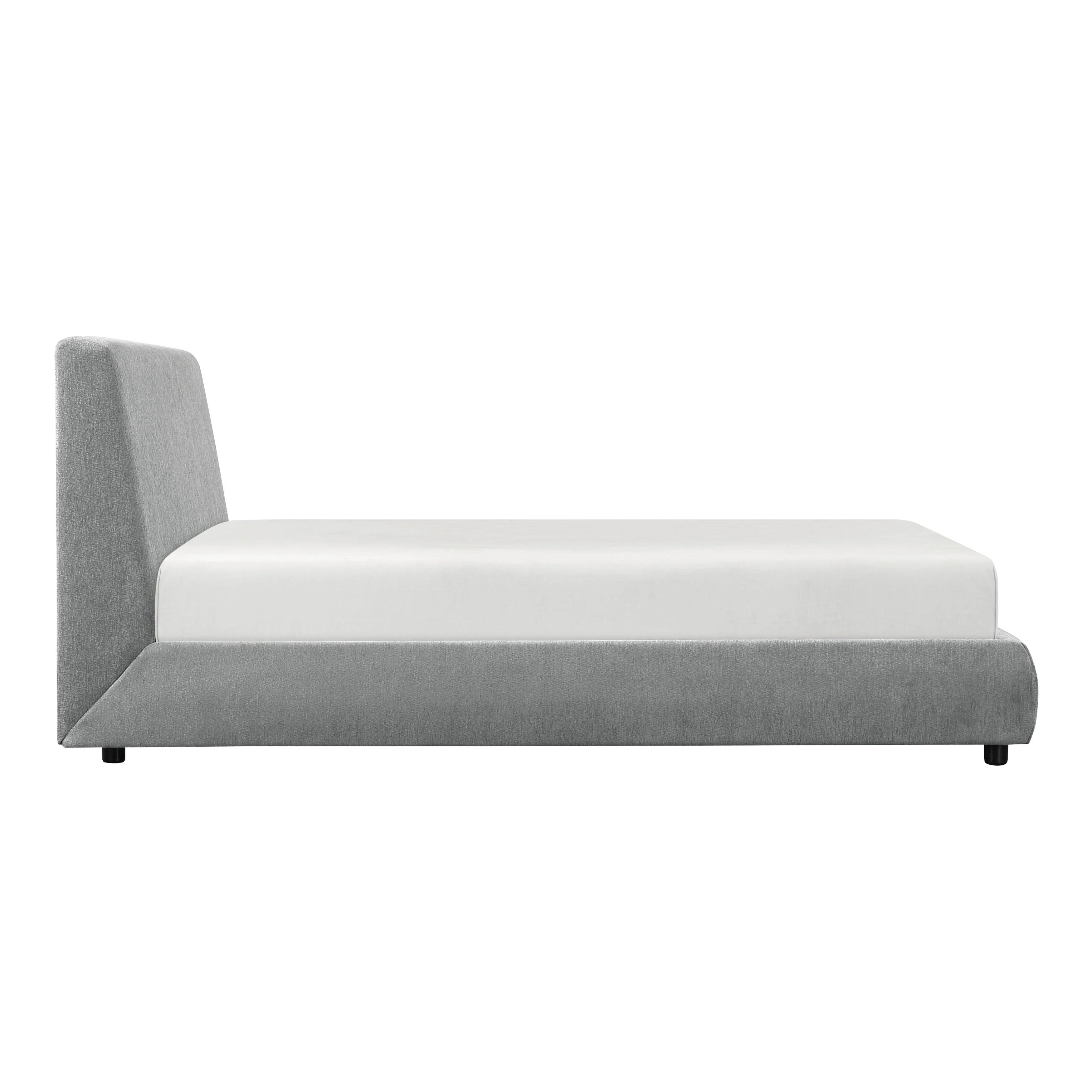 Alford Gray Eastern King Upholstered Platform Bed - Image 3