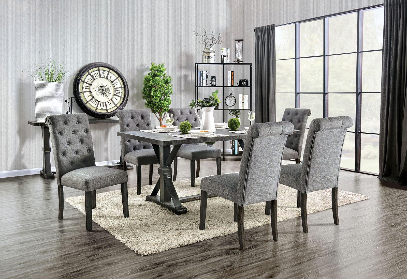 Alfred Antique Black Dining Table Only - Image 6