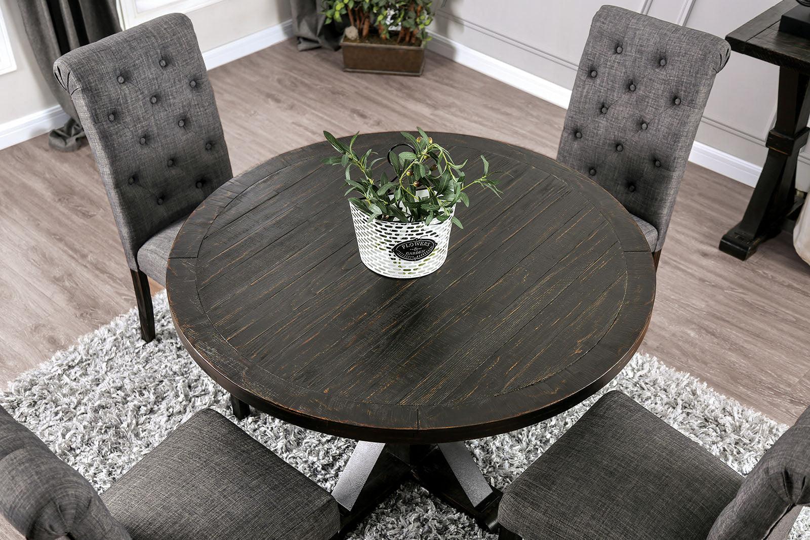 Alfred Antique Black/Ivory Round Table Only - Image 2